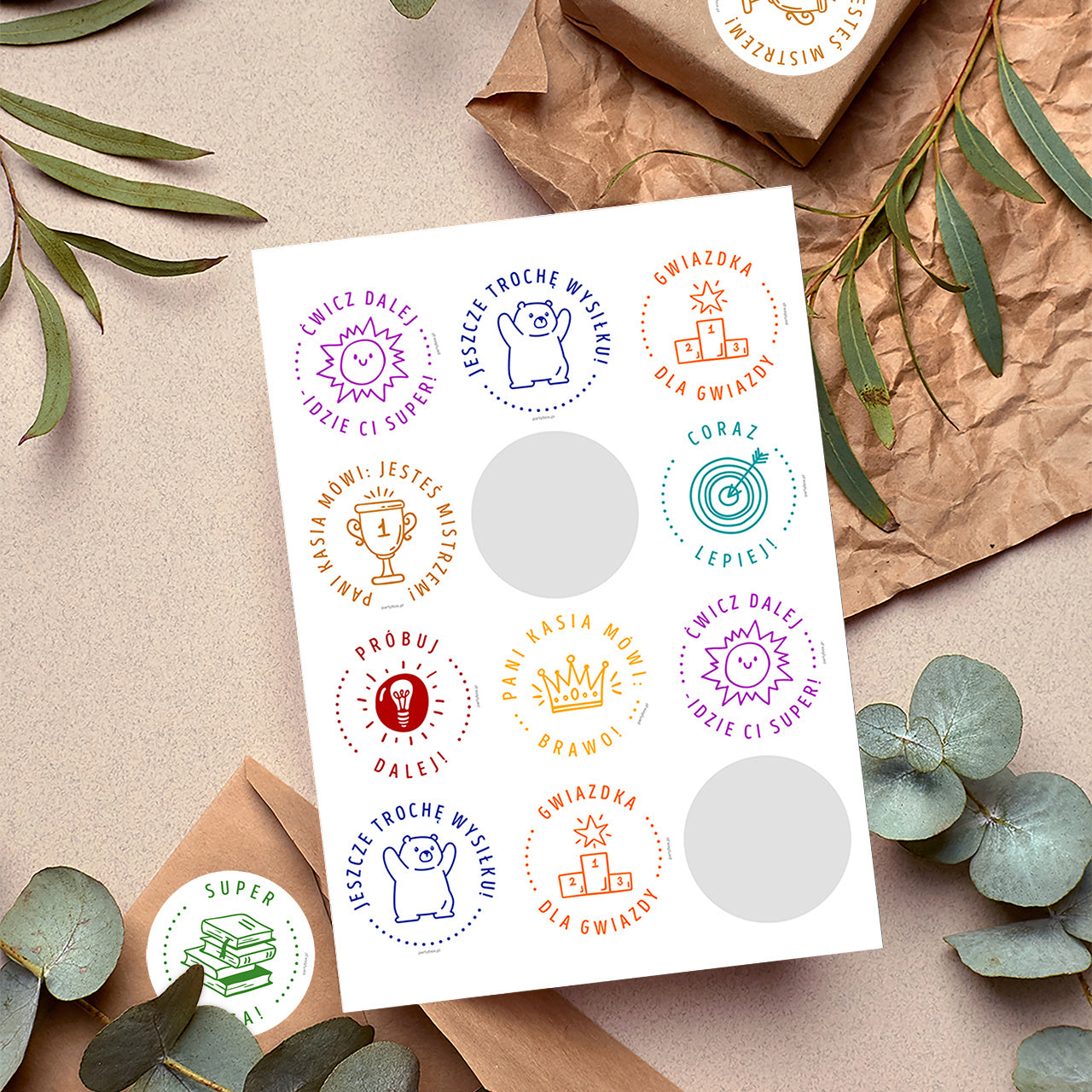Naklejki motywacyjne z personalizacją