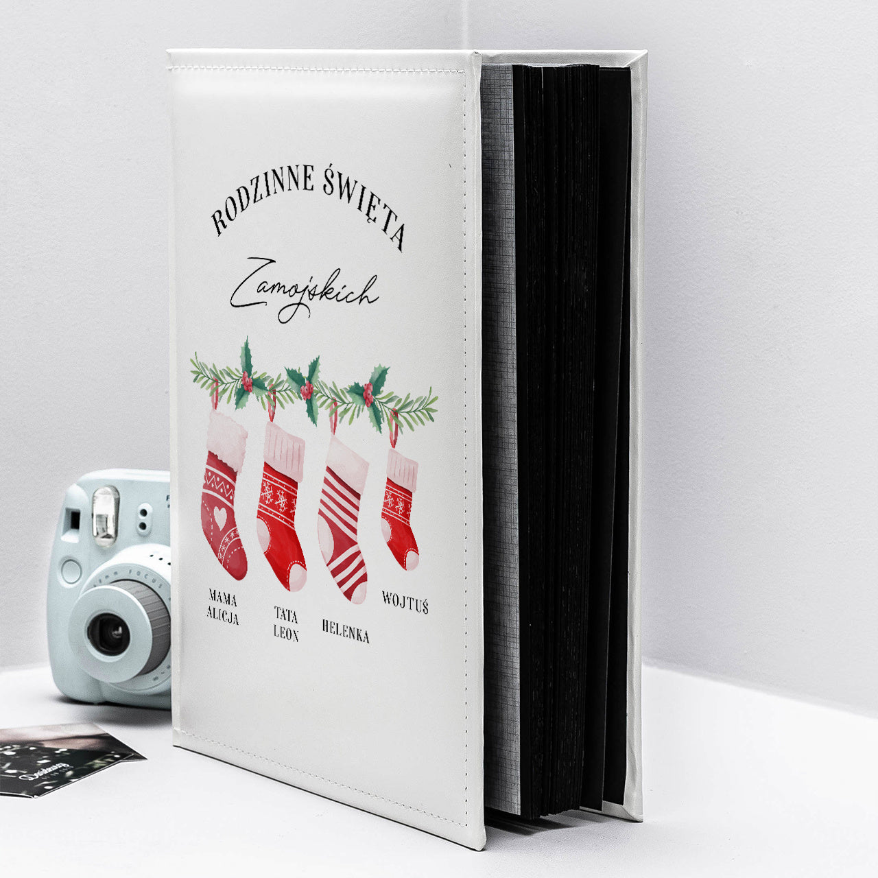 Personalizowany album na Gwiazdkę - rodzinne święta