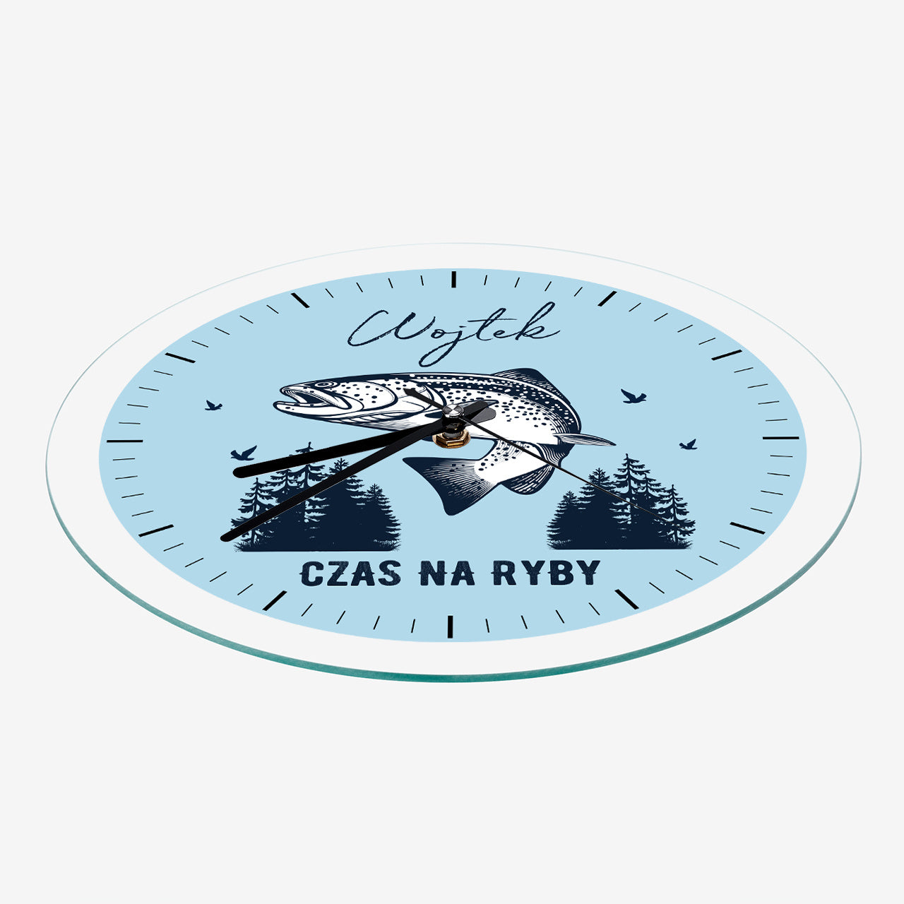 Personalizowany zegar dla wędkarza