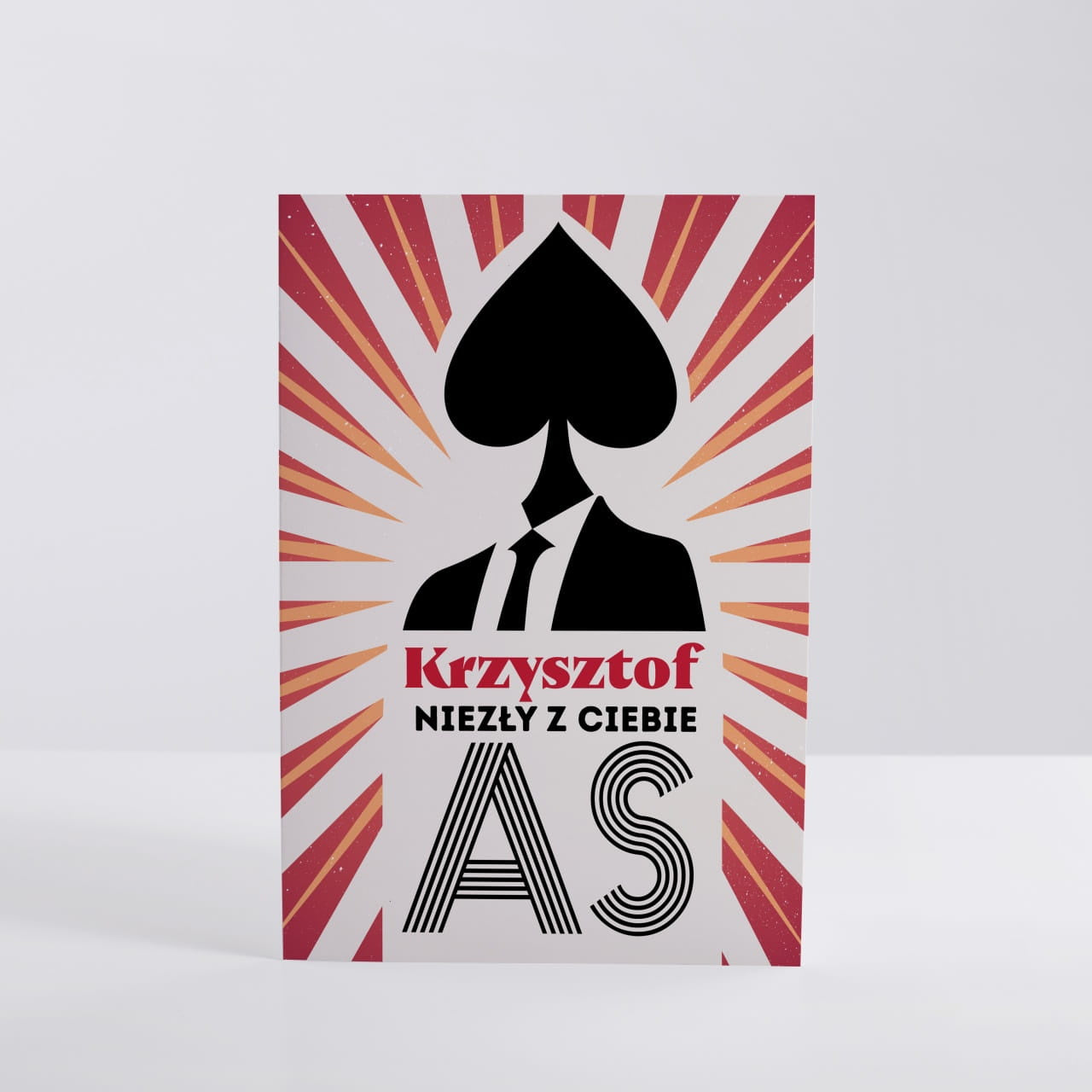 Kartka dla pokerzysty - niezły as prezent dla chłopaka kartka na dzień chłopaka prezent dla pokerzysty