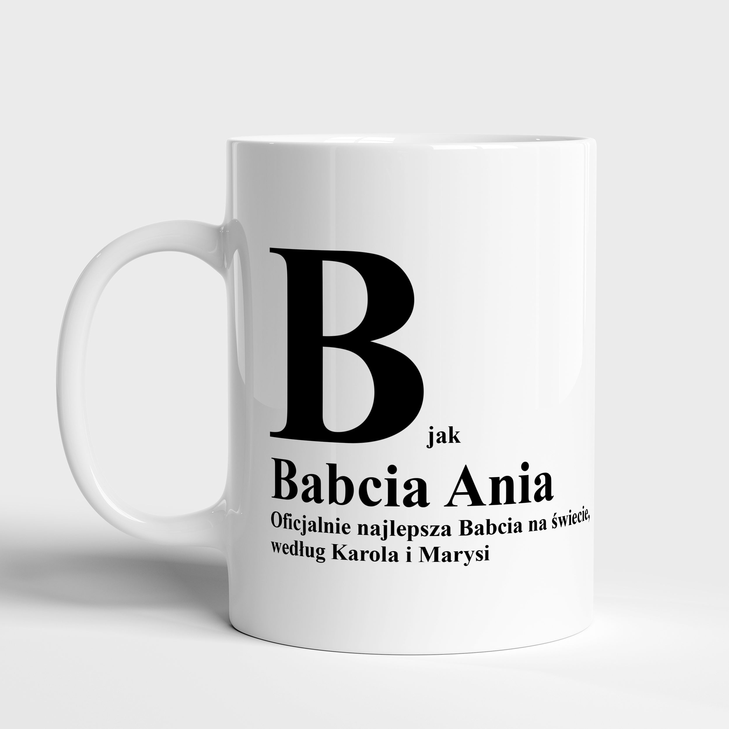 Personalizowany kubek dla babci - Najlepsza Na Świecie