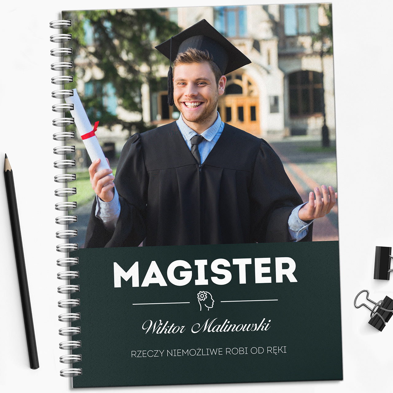 Personalizowany notatnik - prezent dla magistra