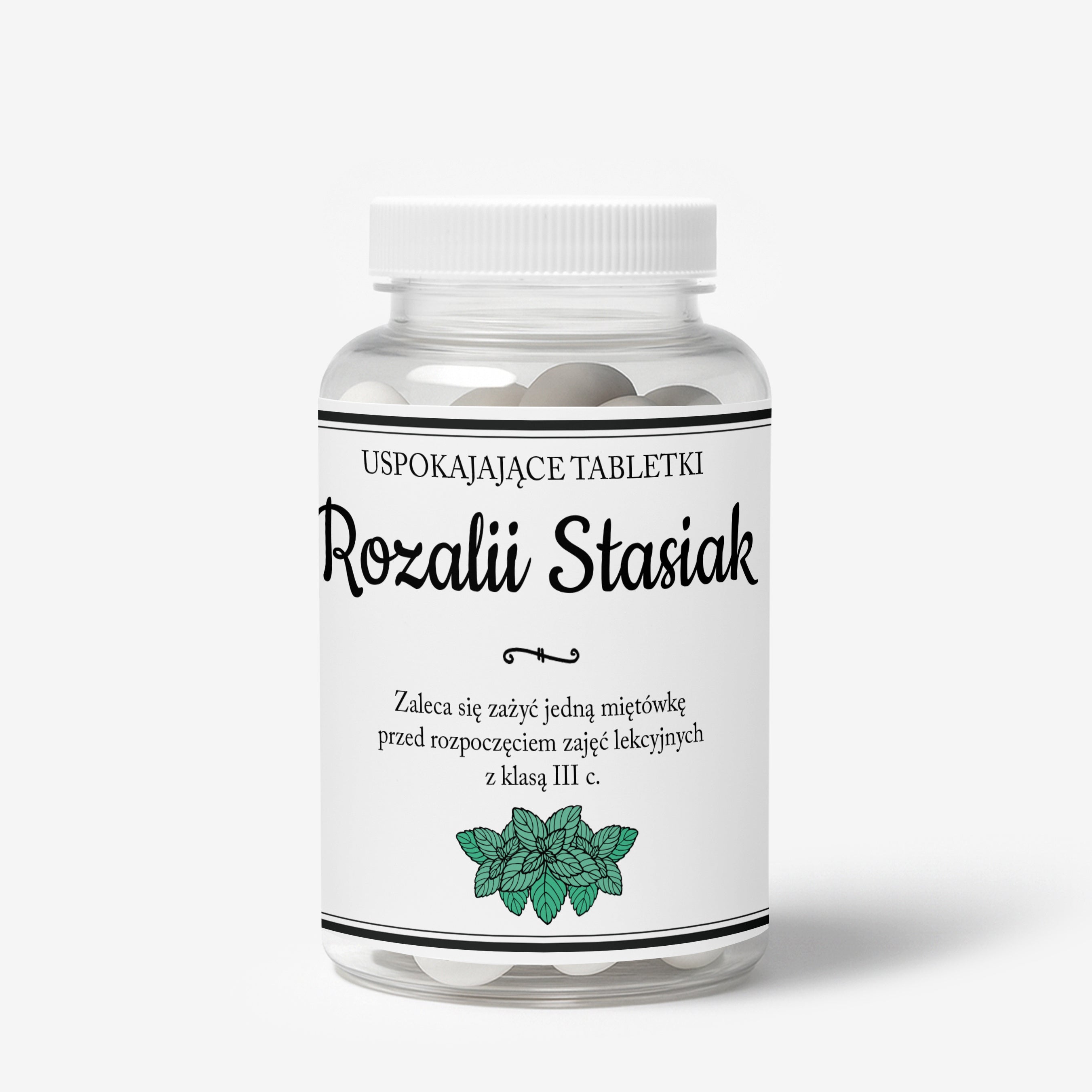 Zestaw prezentowy: miętówki + etykieta do naklejenia - prezent dla nauczyciela prezent na dzień nauczyciela 