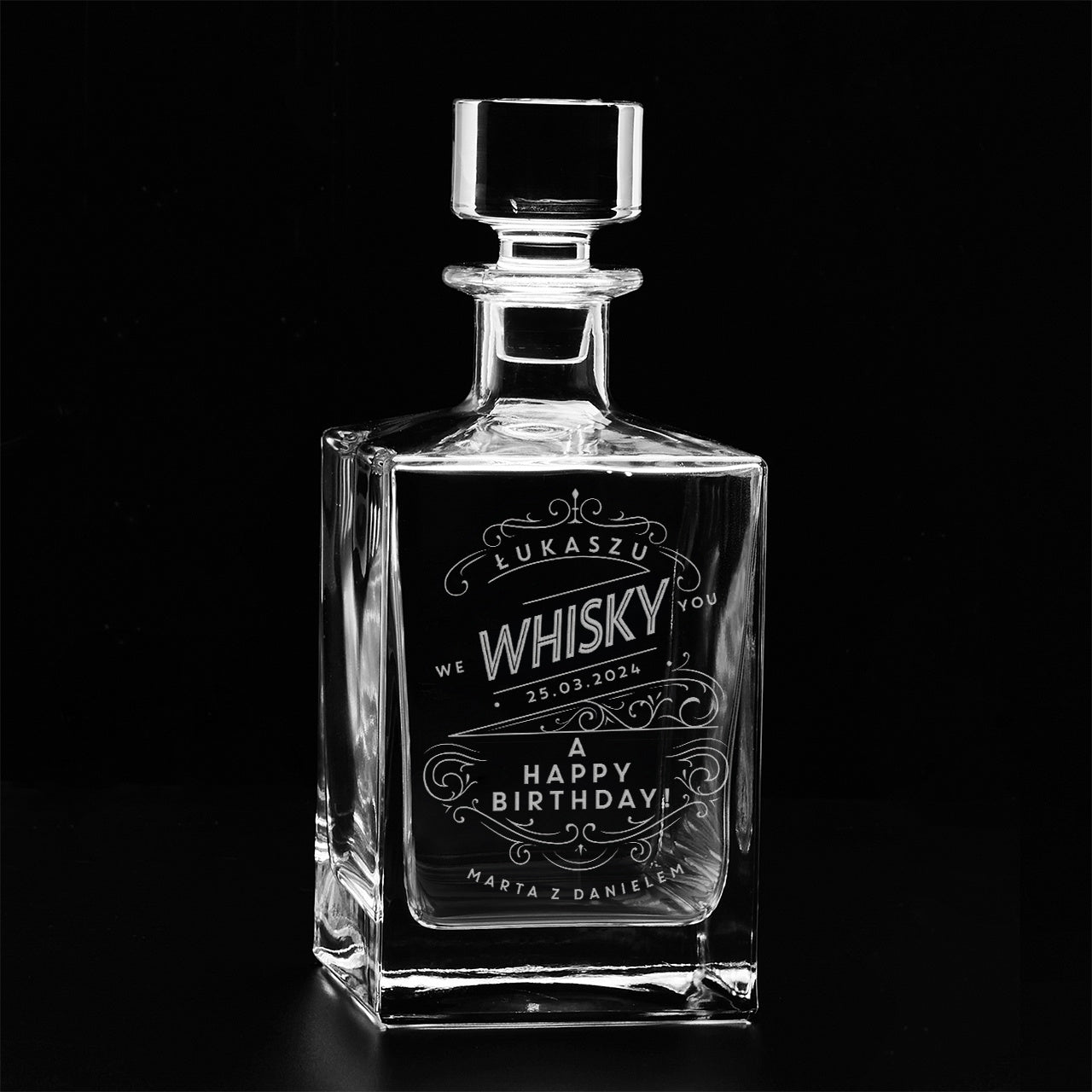 Urodzinowa karafka na urodziny - We Whisky You