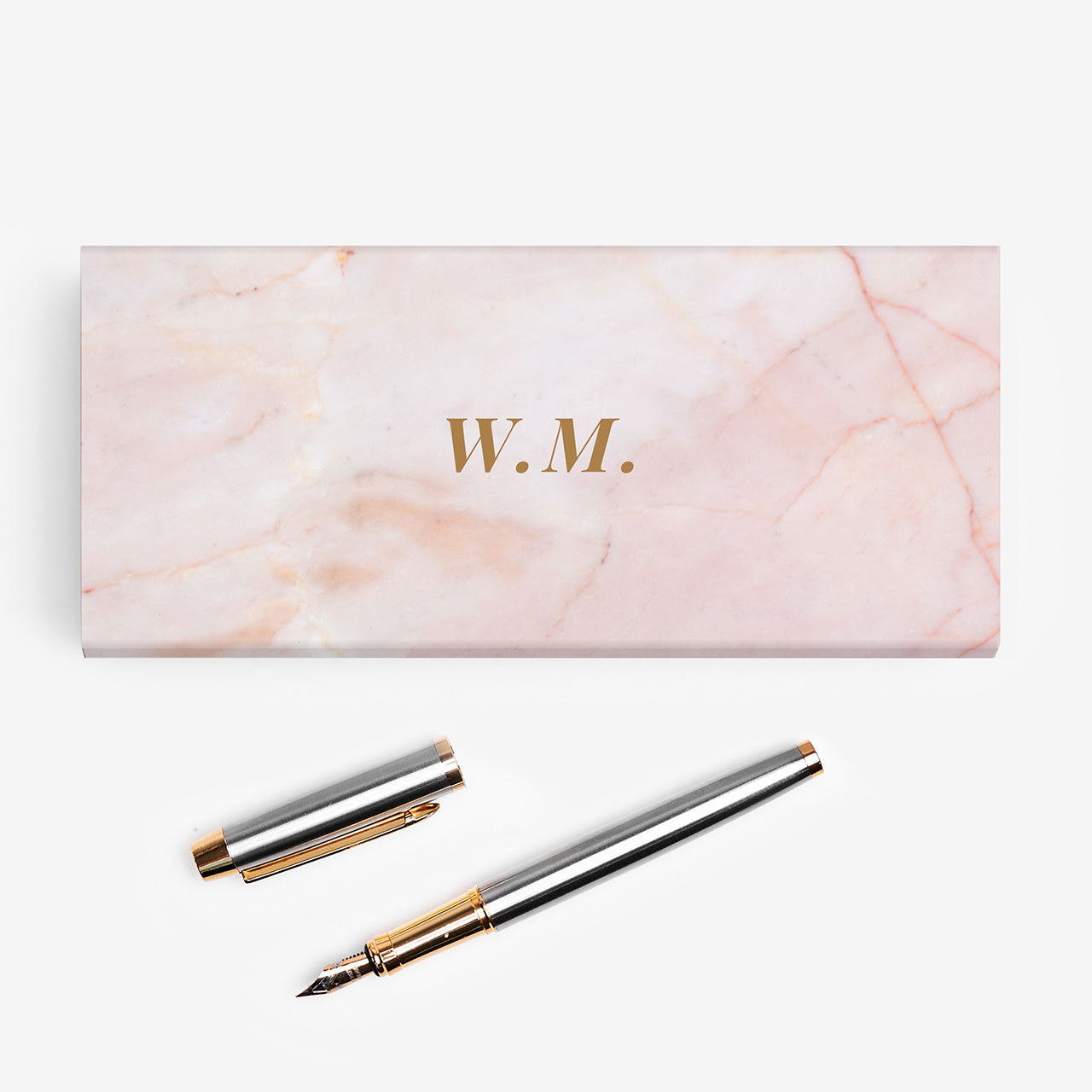 Eleganckie pióro na prezent – inicjały pióro wieczne pióro z grawerem prezent dla niej
