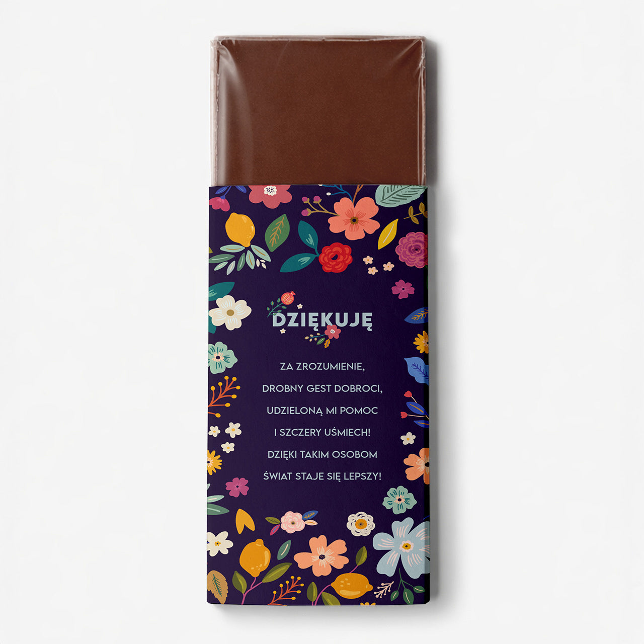 Personalizowana czekolada na podziękowanie