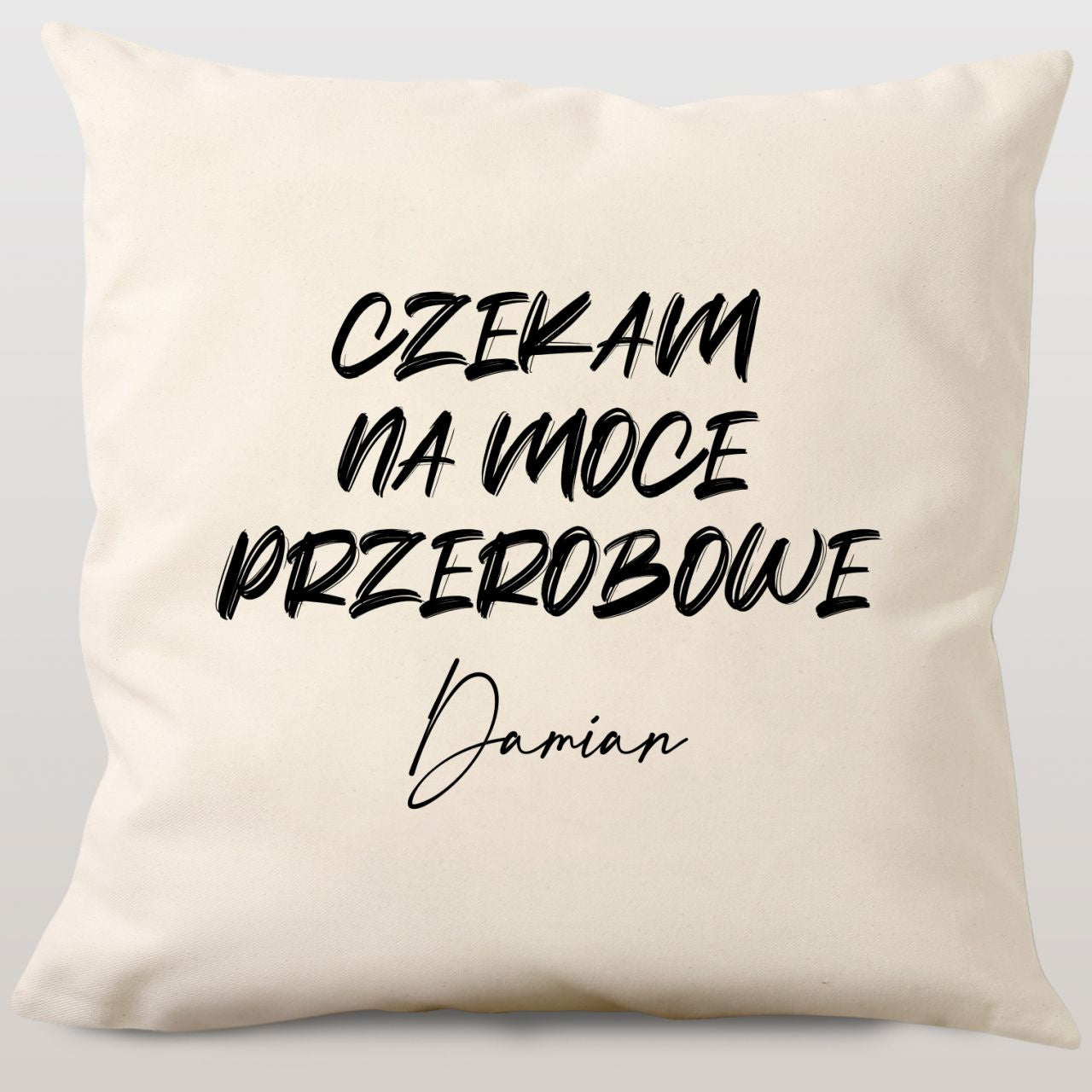 Śmieszna poduszka do pracy - prezent dla lenia