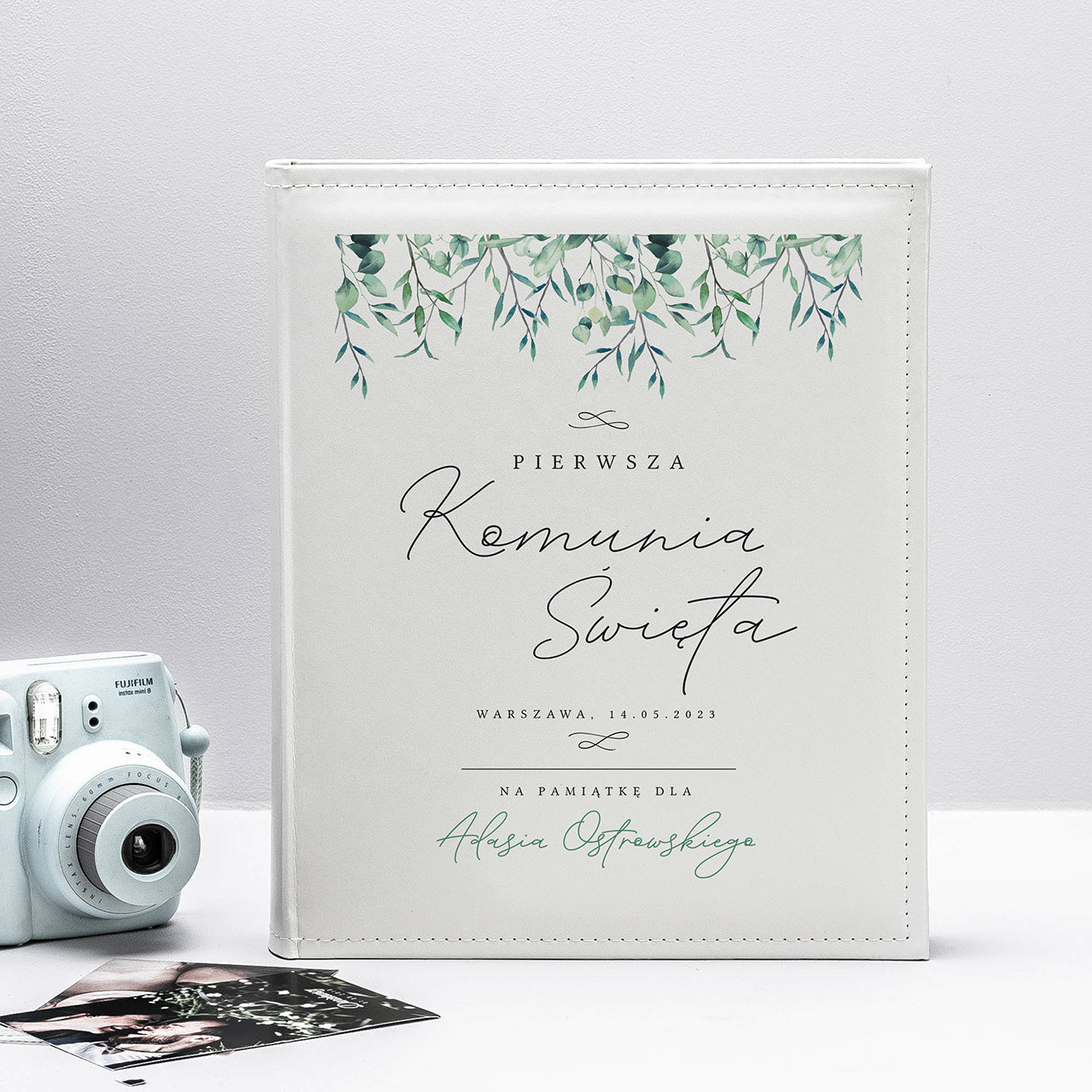 Personalizowany album na prezent na Komunię album komunijny prezent na pierwszą komunię świętą