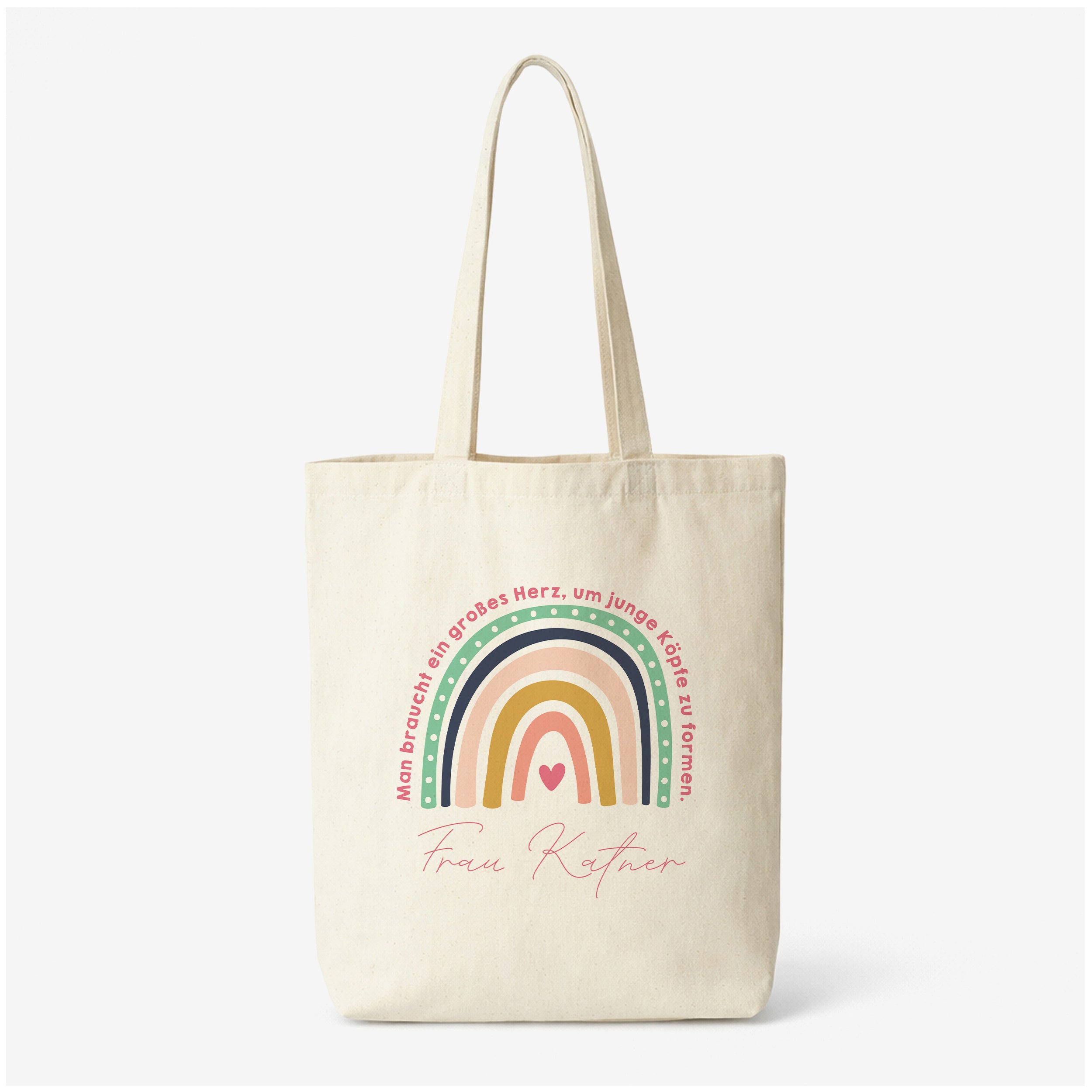 Personalisierte Tasche für Erzieherin – Großes Her