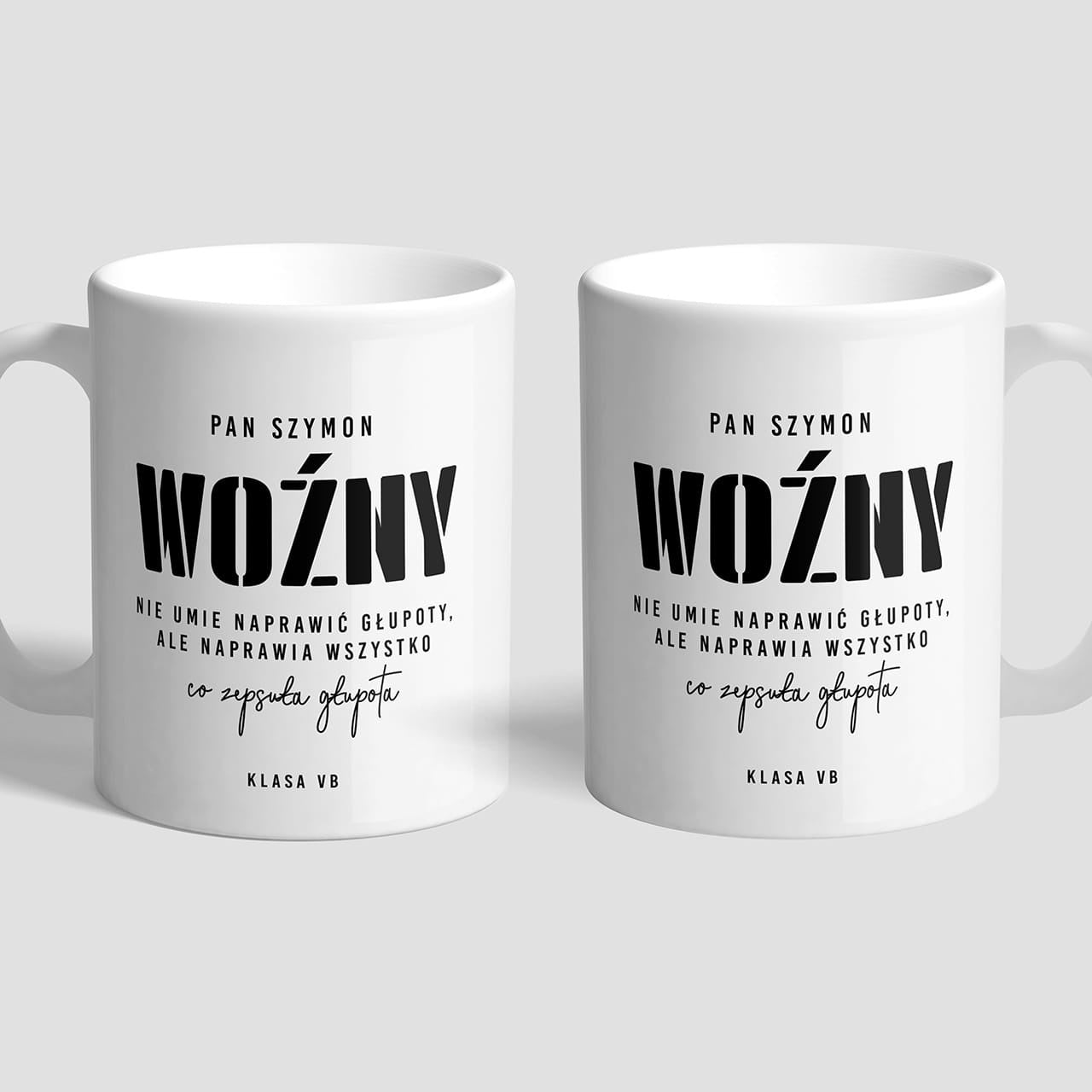 Kubek personalizowany - prezent dla woźnego