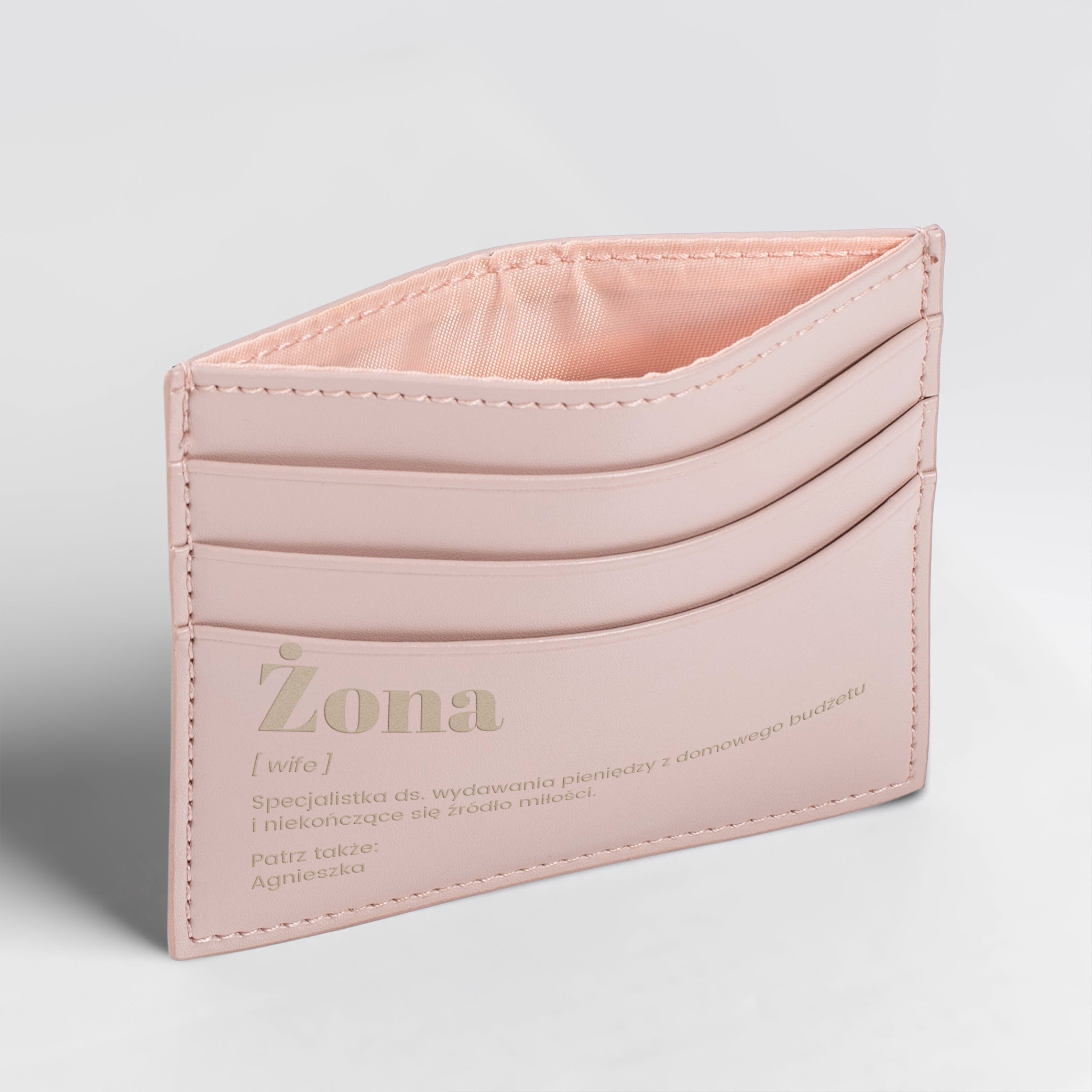 Etui na karty z personalizacją - prezent dla żony