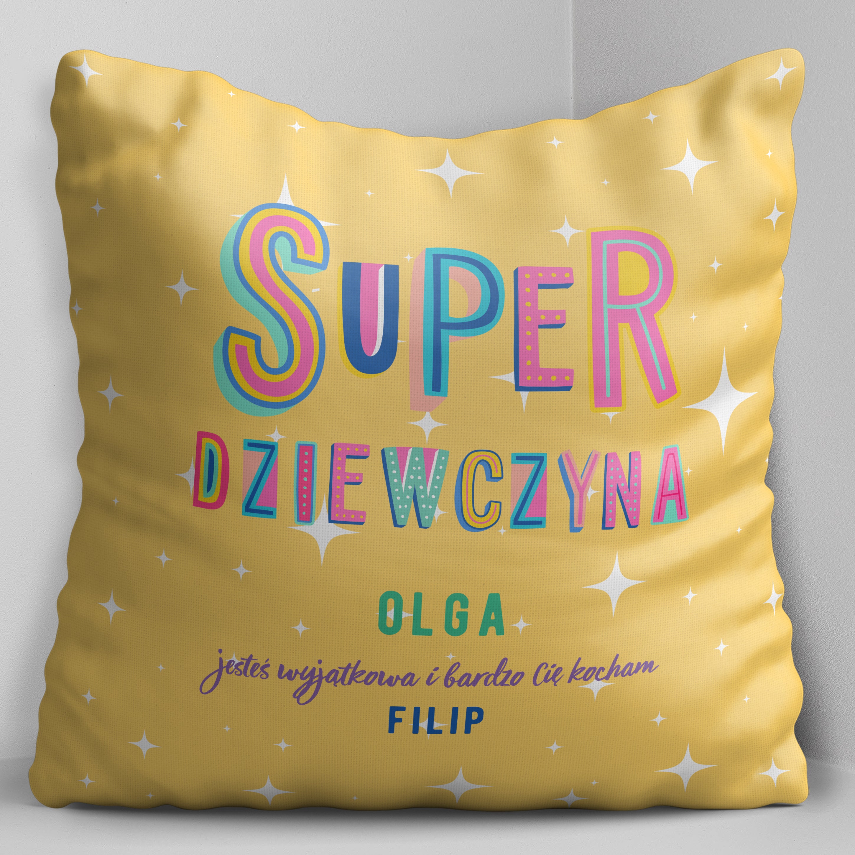 Poduszka dla dziewczyny - superdziewczyna