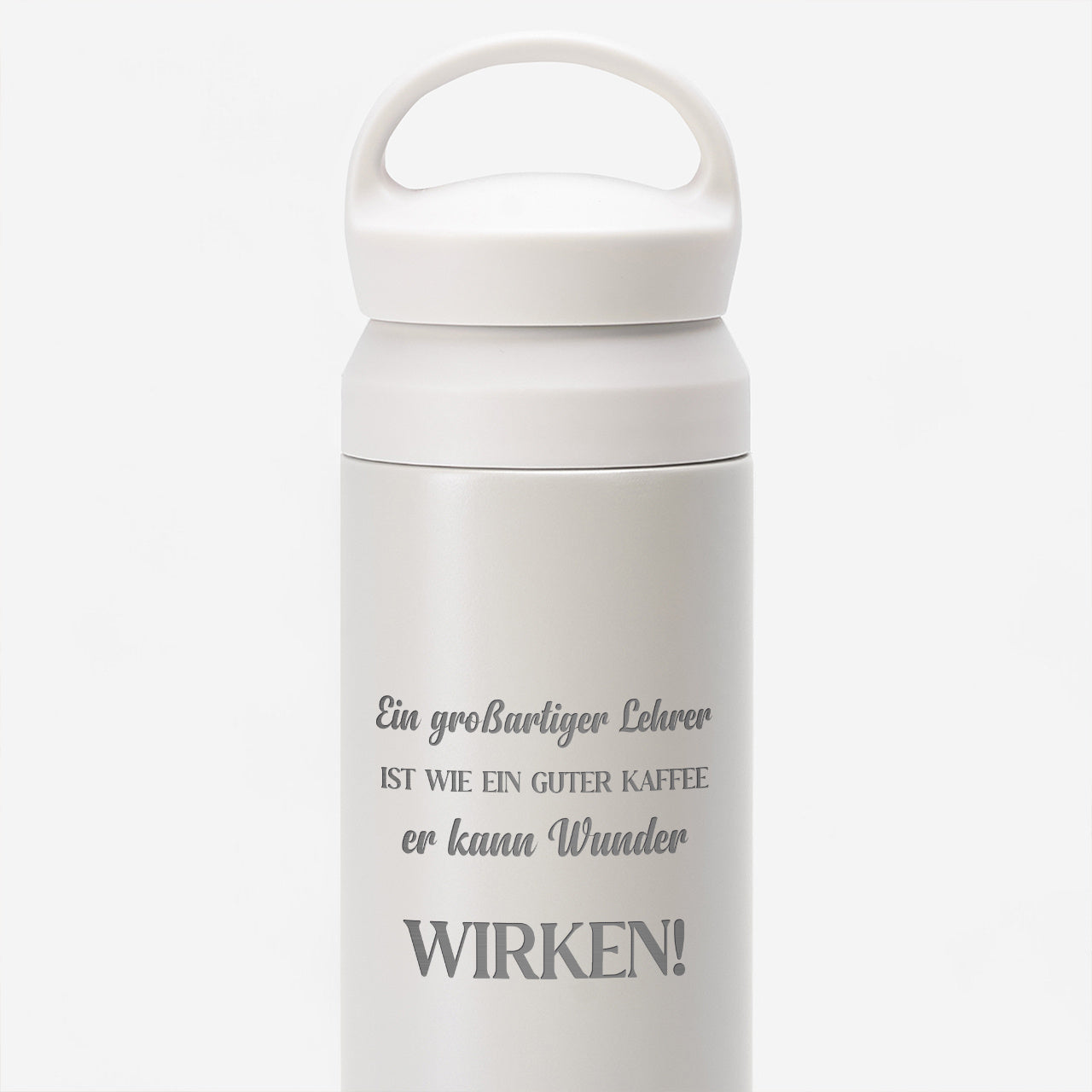 Personalisierte Thermoskanne- Geschenk für einen Klassenleher zum Schulabschluss