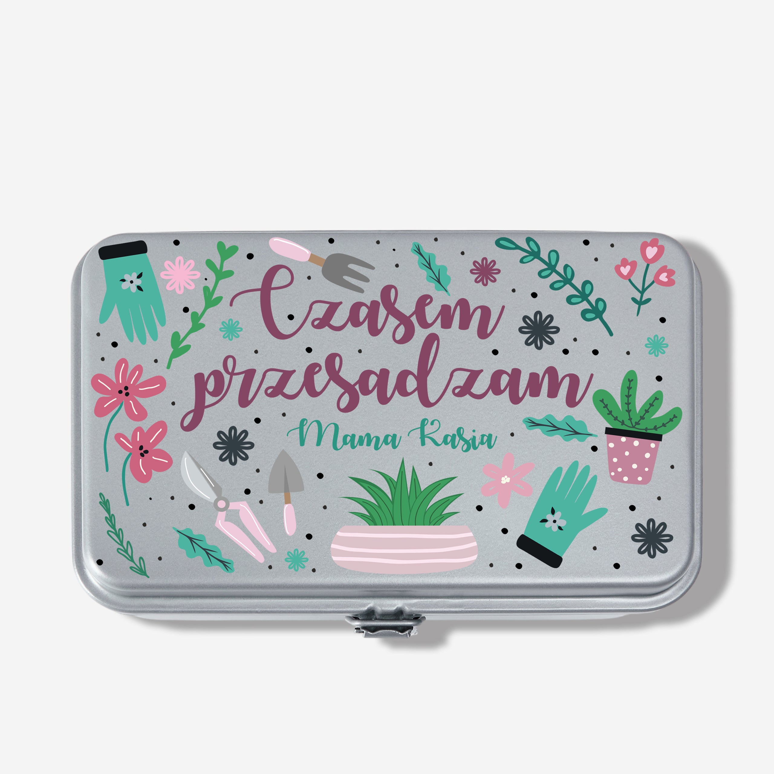 Skrzynka na nasiona - Czasem Przesadzam - prezent dla ogrodniczki