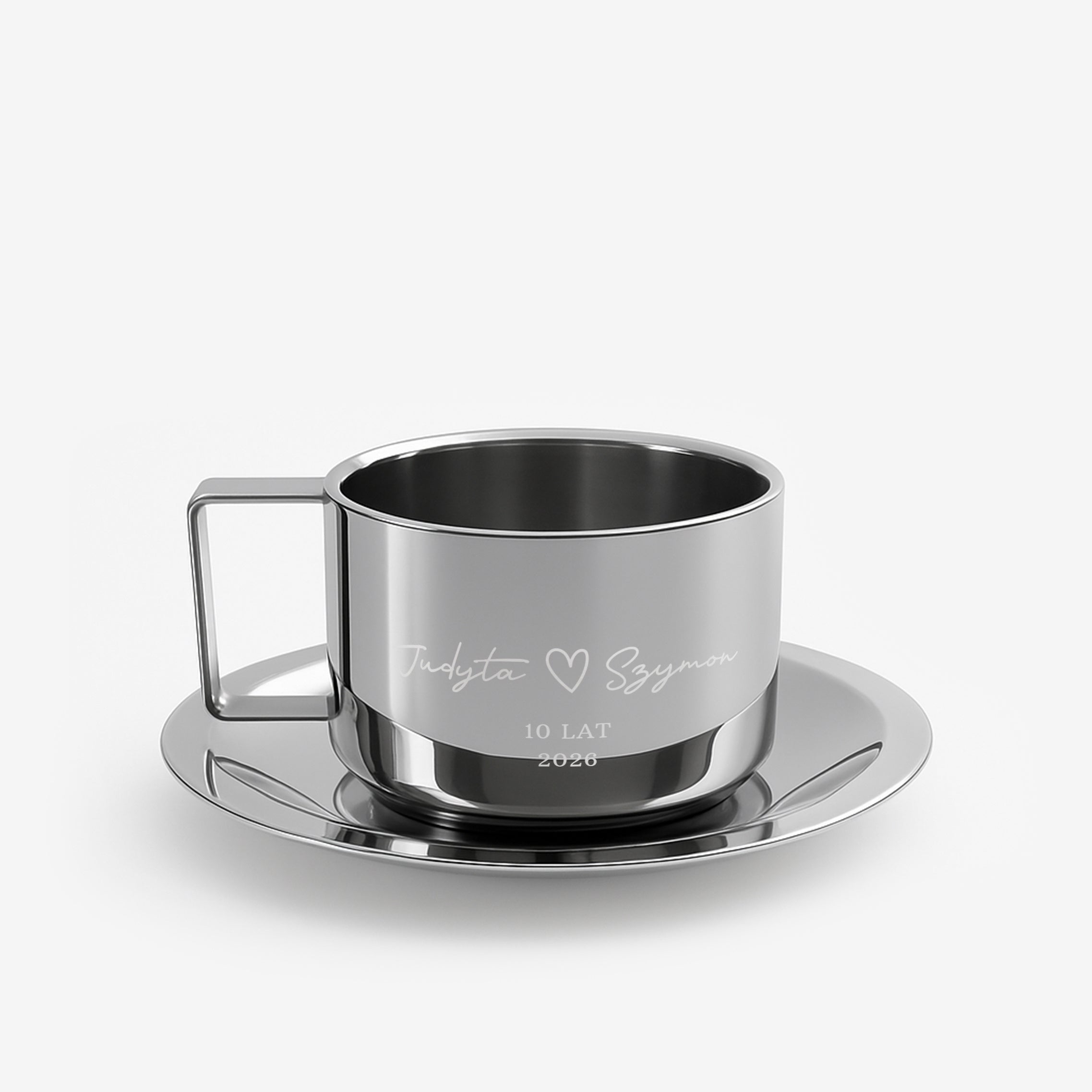 Filiżanka z grawerem dla żony na Rocznicę Ślubu prezent na rocznicę ślubu elegancka filiżanka z grawerem 