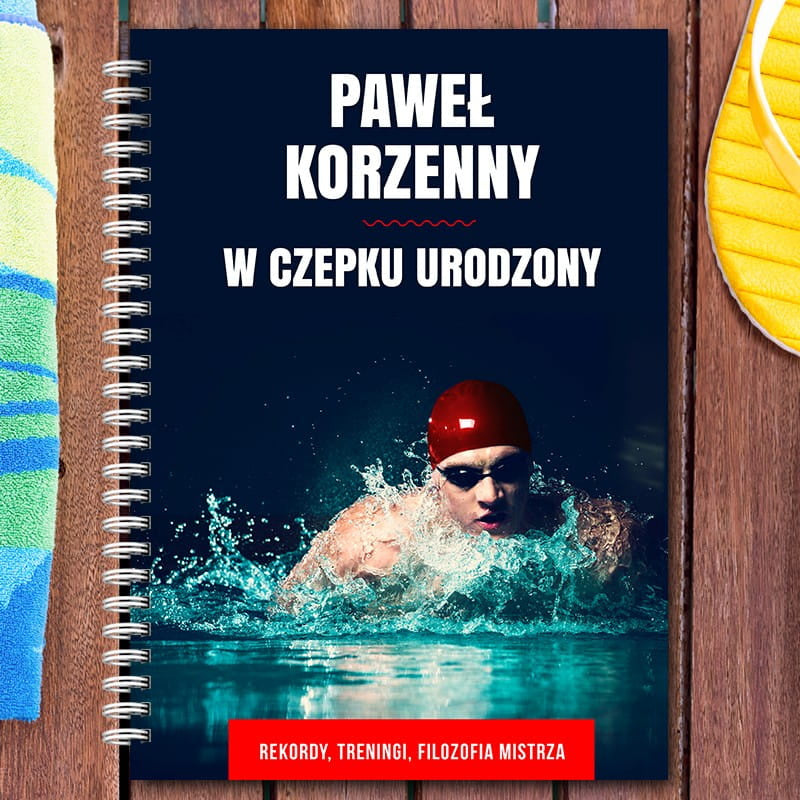 Notatnik ze zdjęciem - prezent dla pływaka notatnik dla pływaka prezent dla sportowca notatnik ze zdjęciem