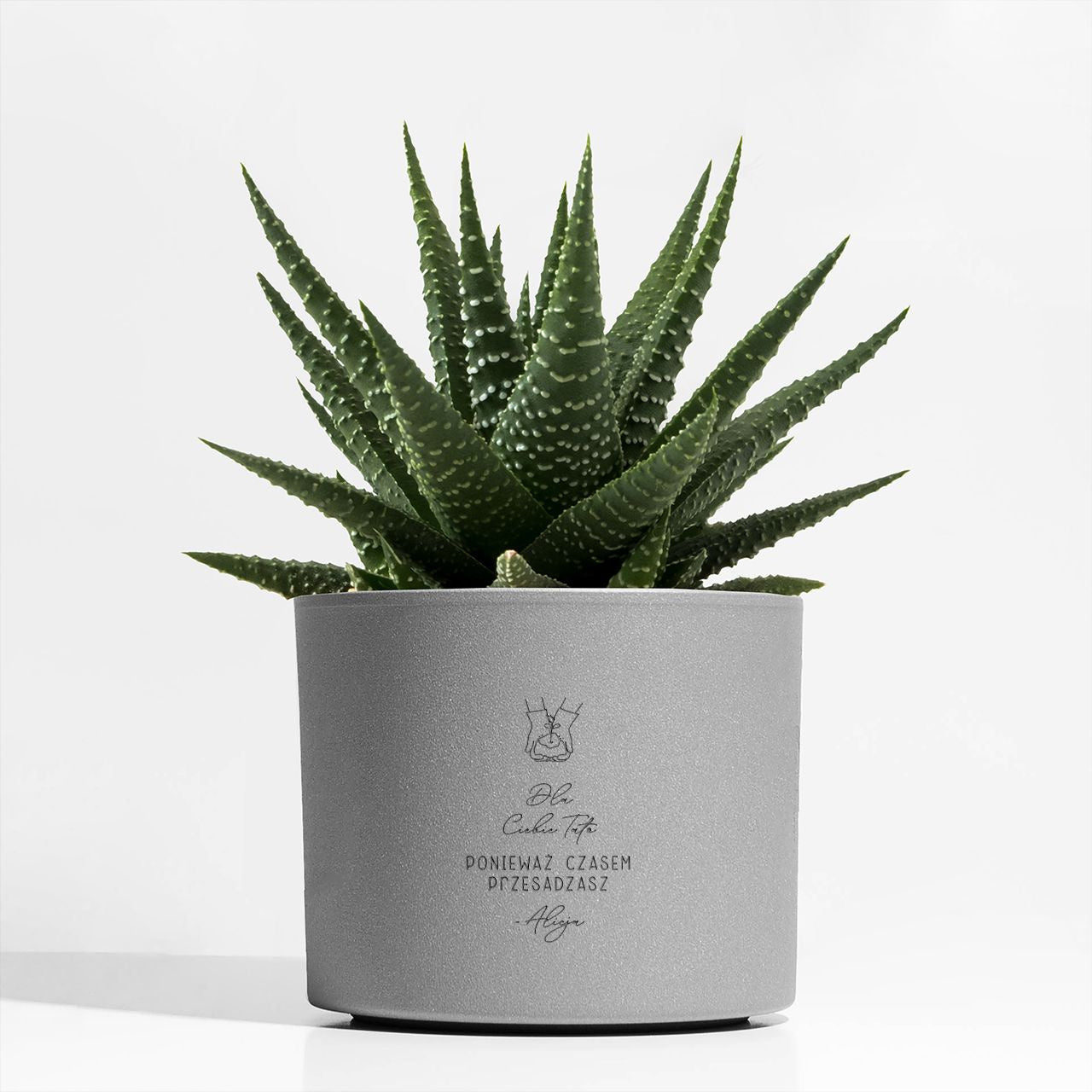 Doniczka z grawerem dla taty - czasem przesadzasz prezent na dzień taty prezent na dzień ojca prezent dla taty