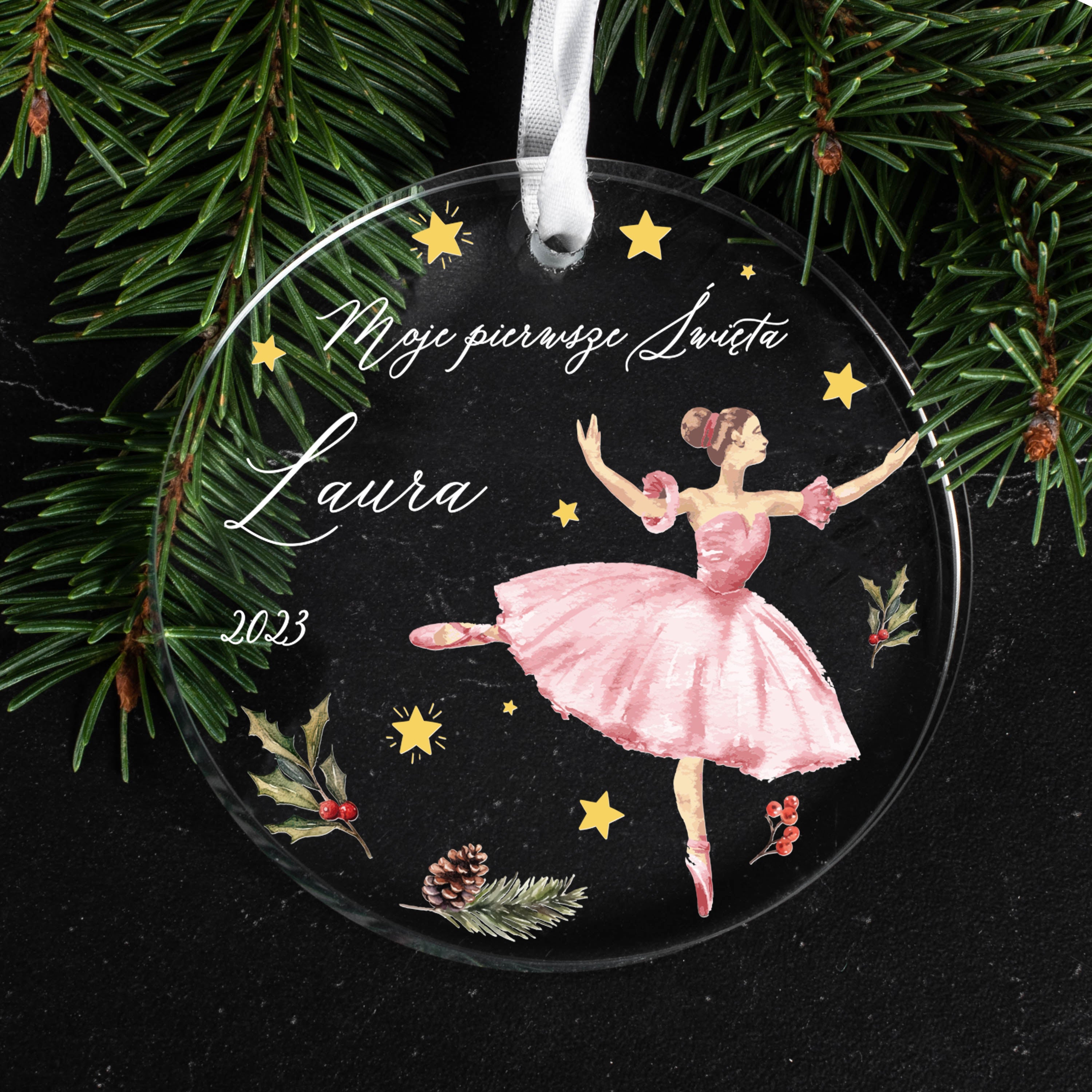 Zawieszka na święta - Baletnica - Moje Pierwsze Święta