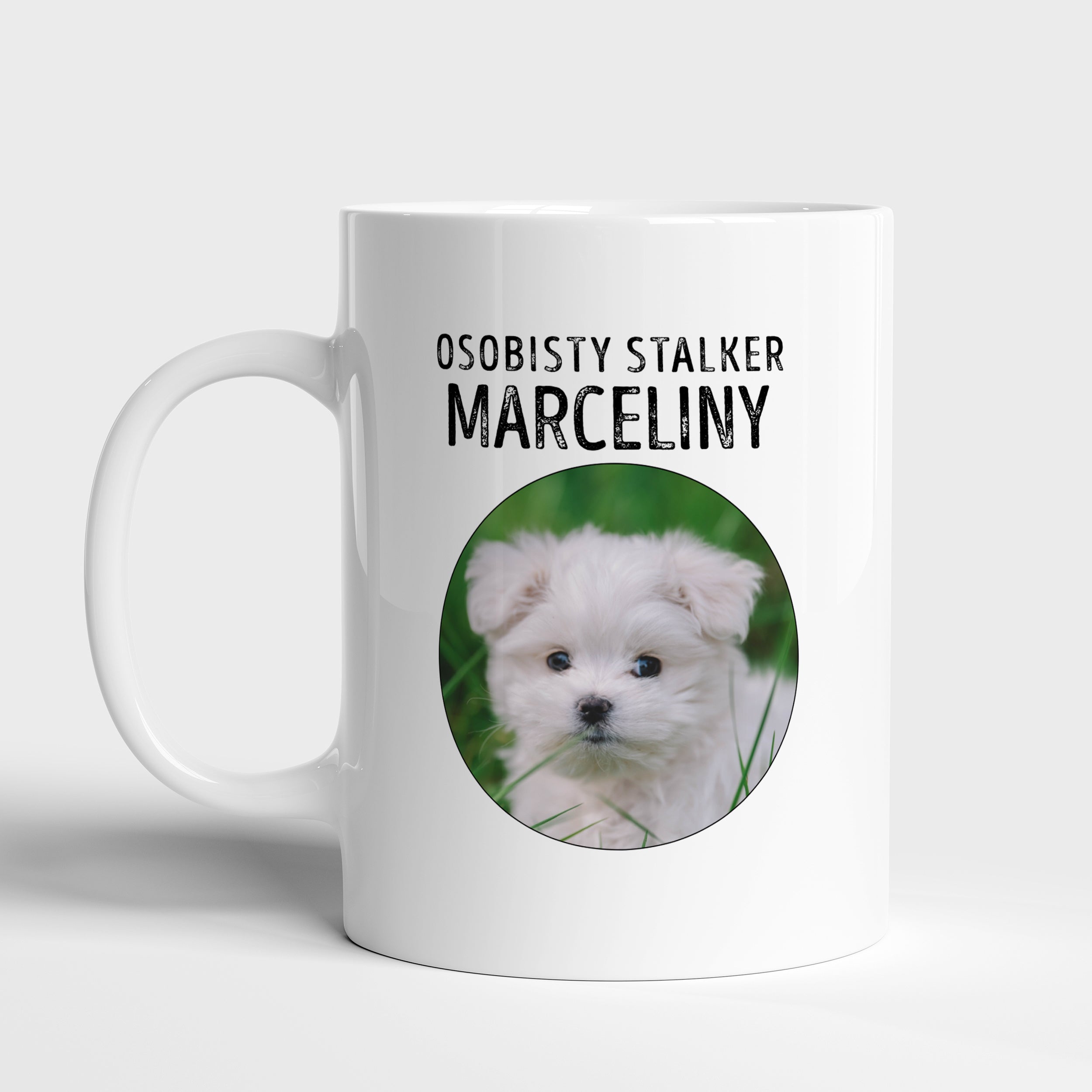 Kubek ze zdjęciem psa - Stalker - prezent dla psiary