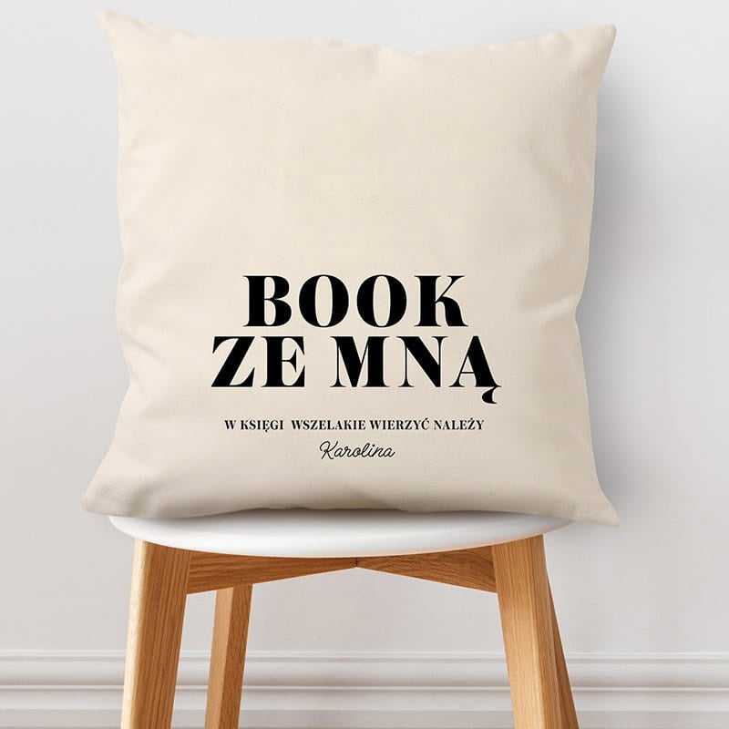 Poduszka dla miłośniczki książek prezent dla mola książkowego prezent dla książkary personalizowana poduszka