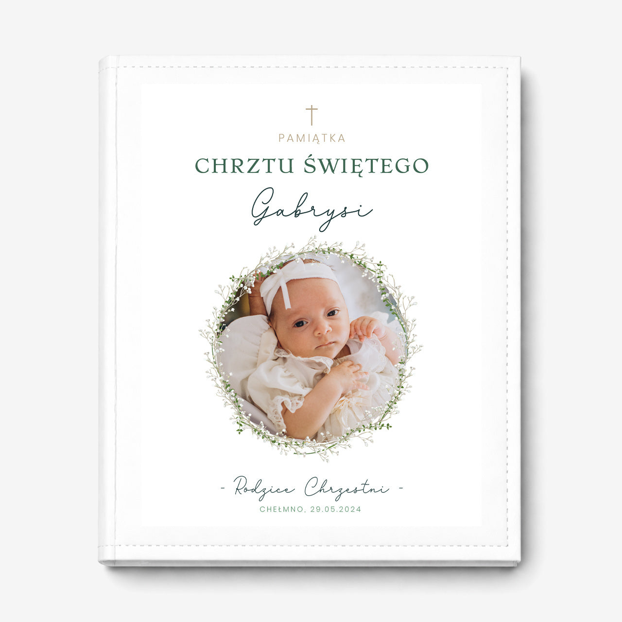 Personalizowany album na chrzest - pamiątka chrztu świętego