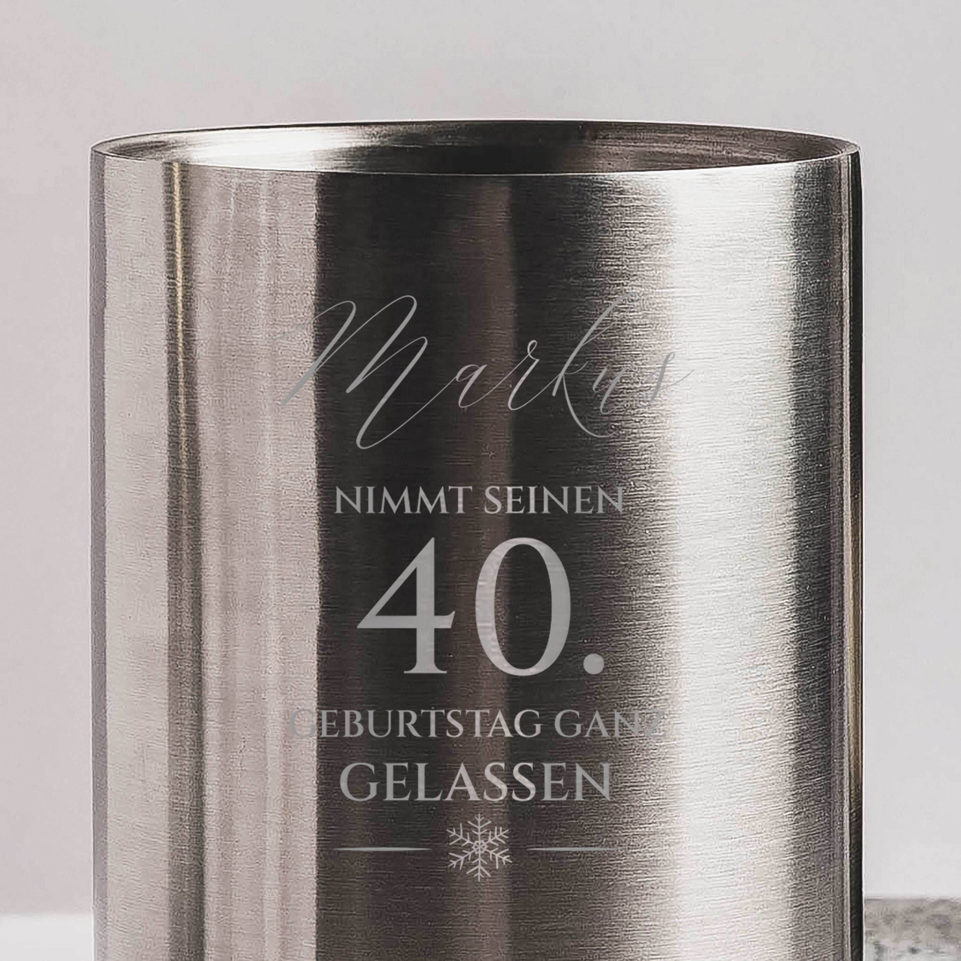 Gravierter Getränkekühler GESCHENK ZUM 40. GEBURTSTAG FÜR IHN