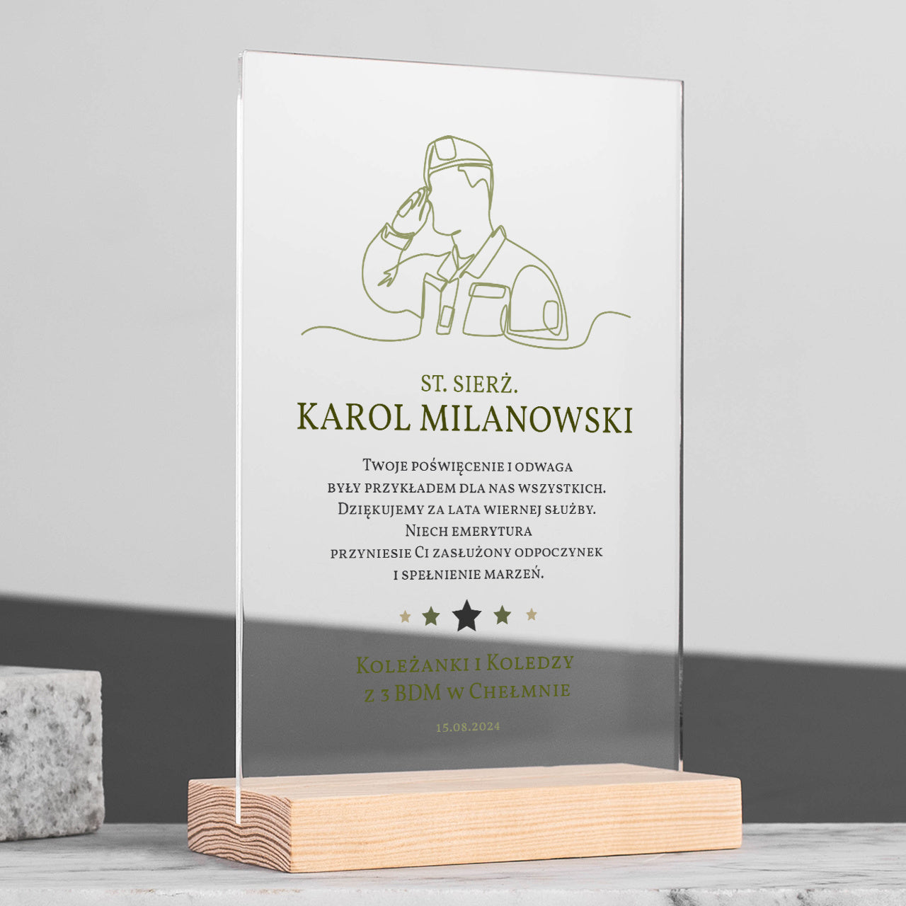 Statuetka dla żołnierza