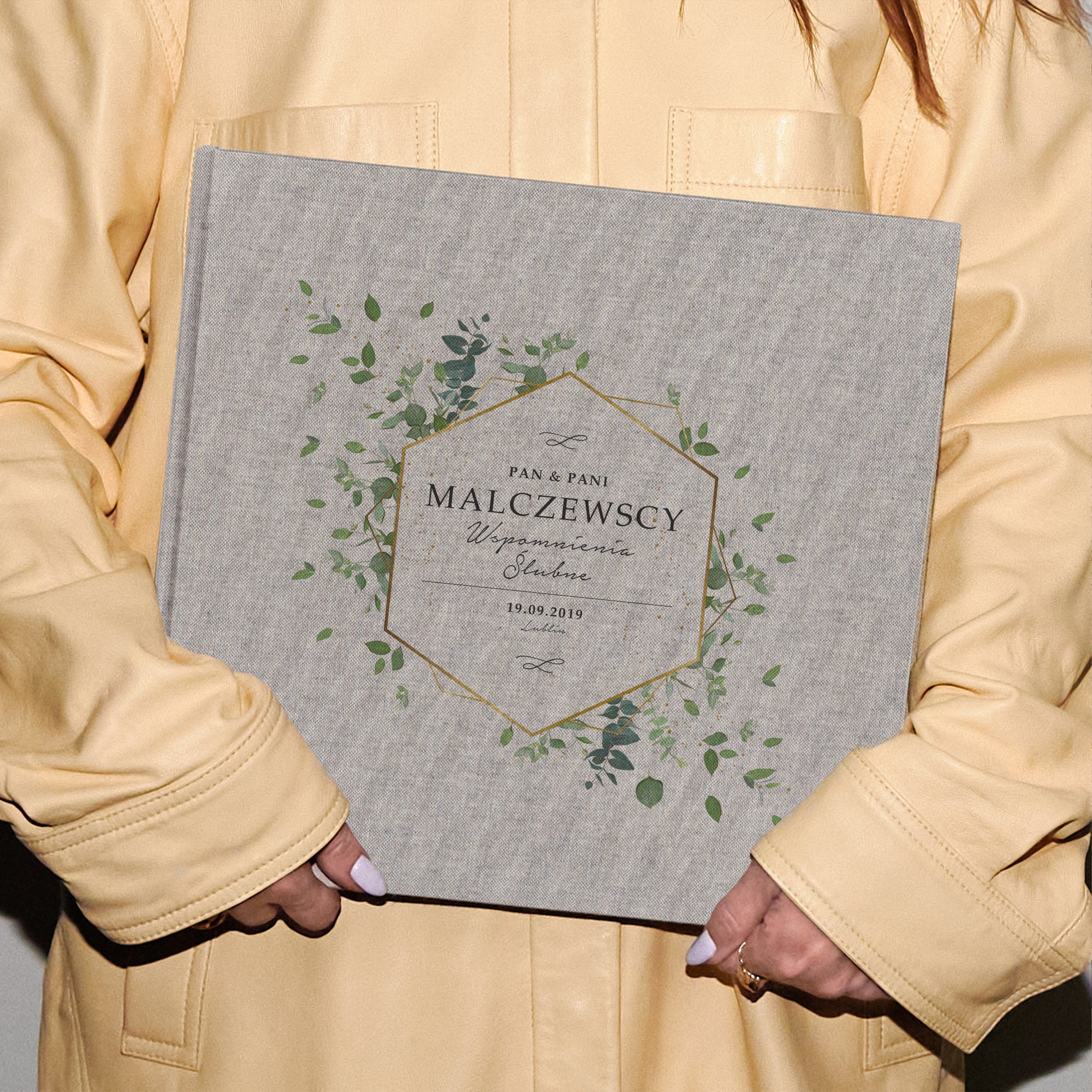 Personalizowany album dla pary młodej prezent ślubny prezent dla nowożeńców album do zdjęć album na zdjęcia