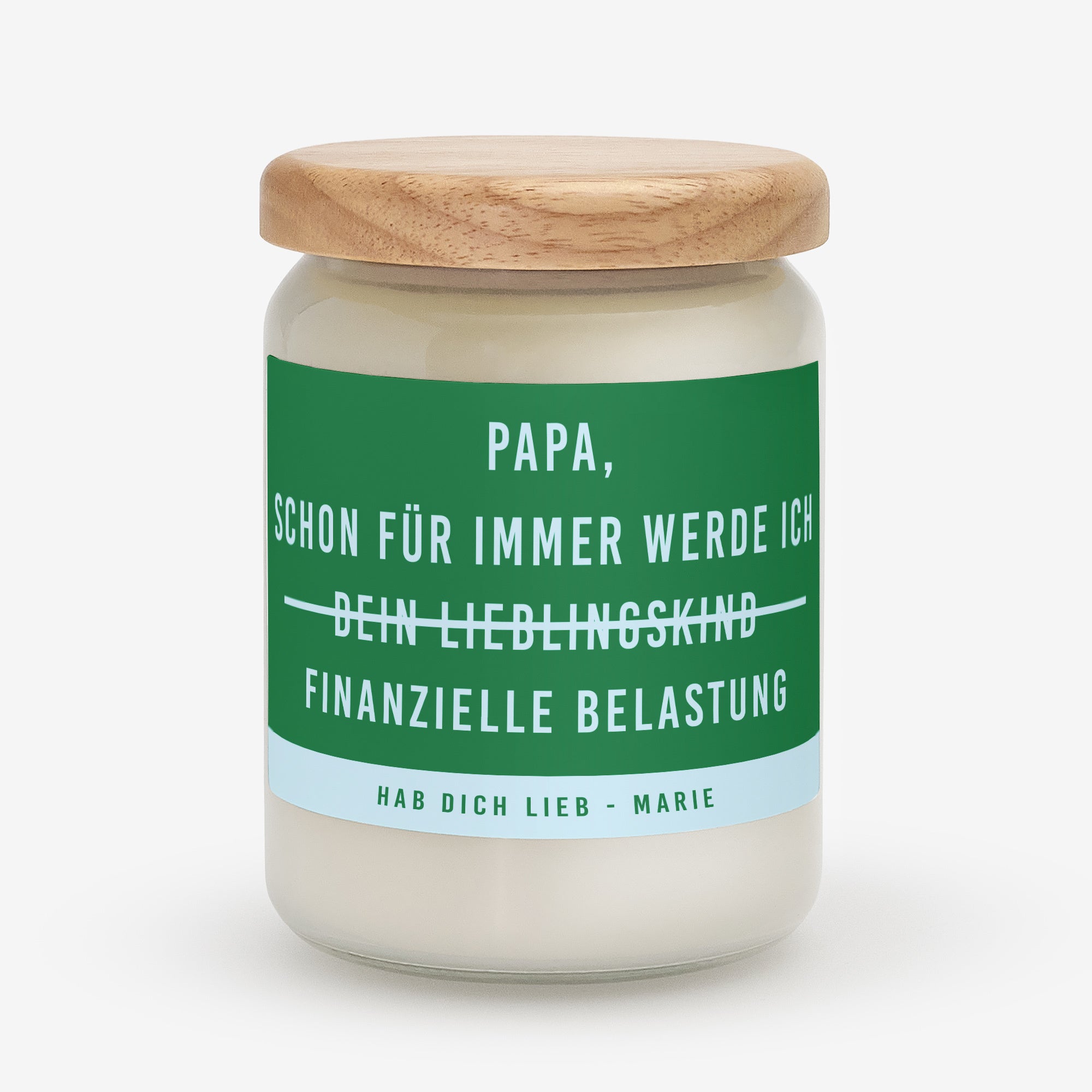 Personalisierte Kerze - lustiges Geschenk