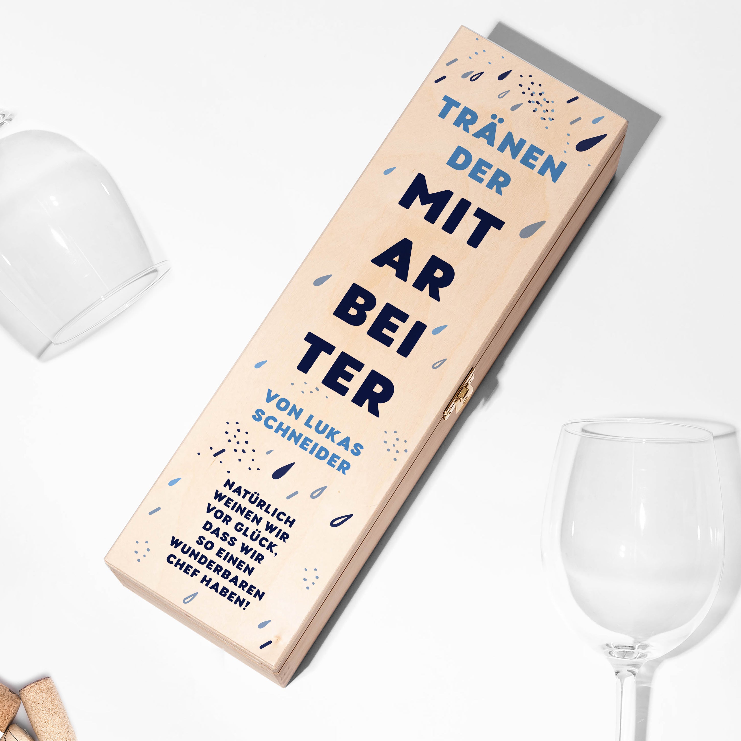 Die Vodka-Box  DIE TRÄNEN DER MITARBEITER ein lustiges Geschenk für den Chef