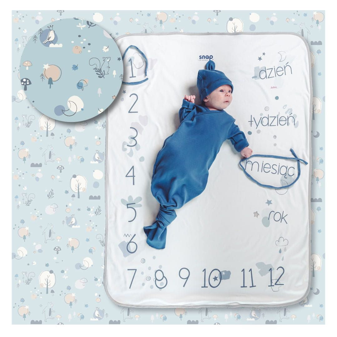 Kocyk do zdjęć niemowlaka Snap na narodziny dziecka kocyk do robienia zdjec