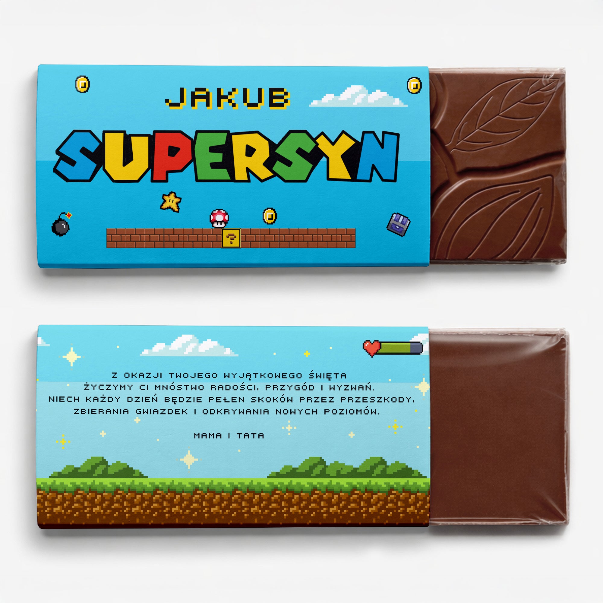 Personalizowana czekolada dla dziecka - supersyn