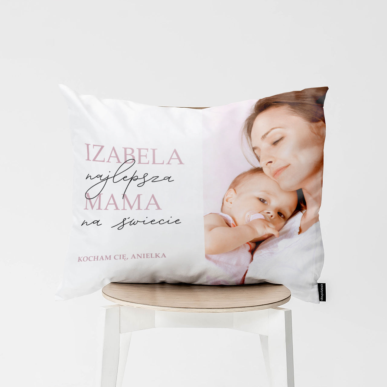 Poduszka z napisem dla mamy - najlepsza mama na świecie