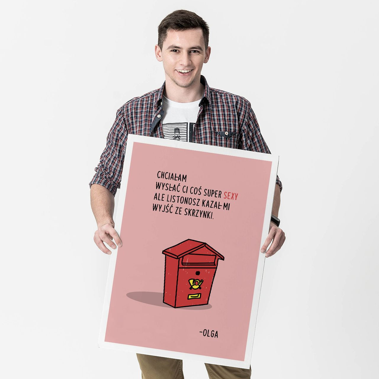 Personalizowana kartka walentynkowa dla niego XXL - Poczta