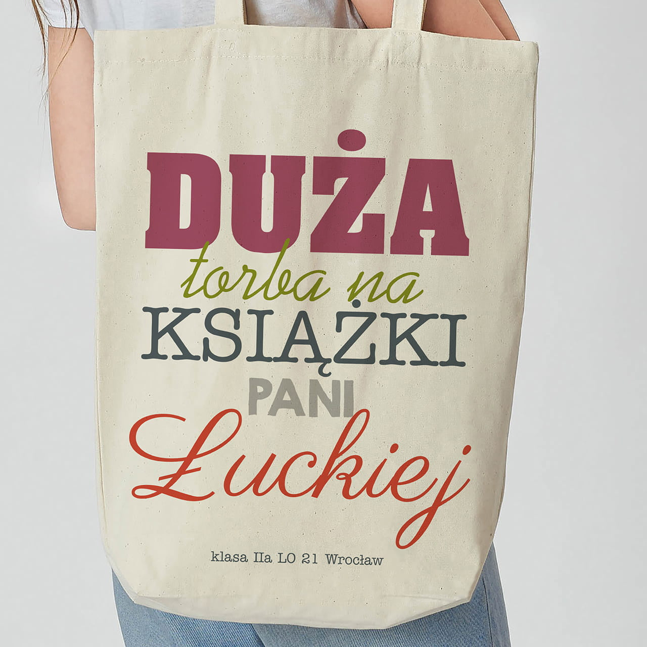 Torba na książki dla nauczyciela torba dla nauczyciela prezent dla nauczyciela torba szkolna