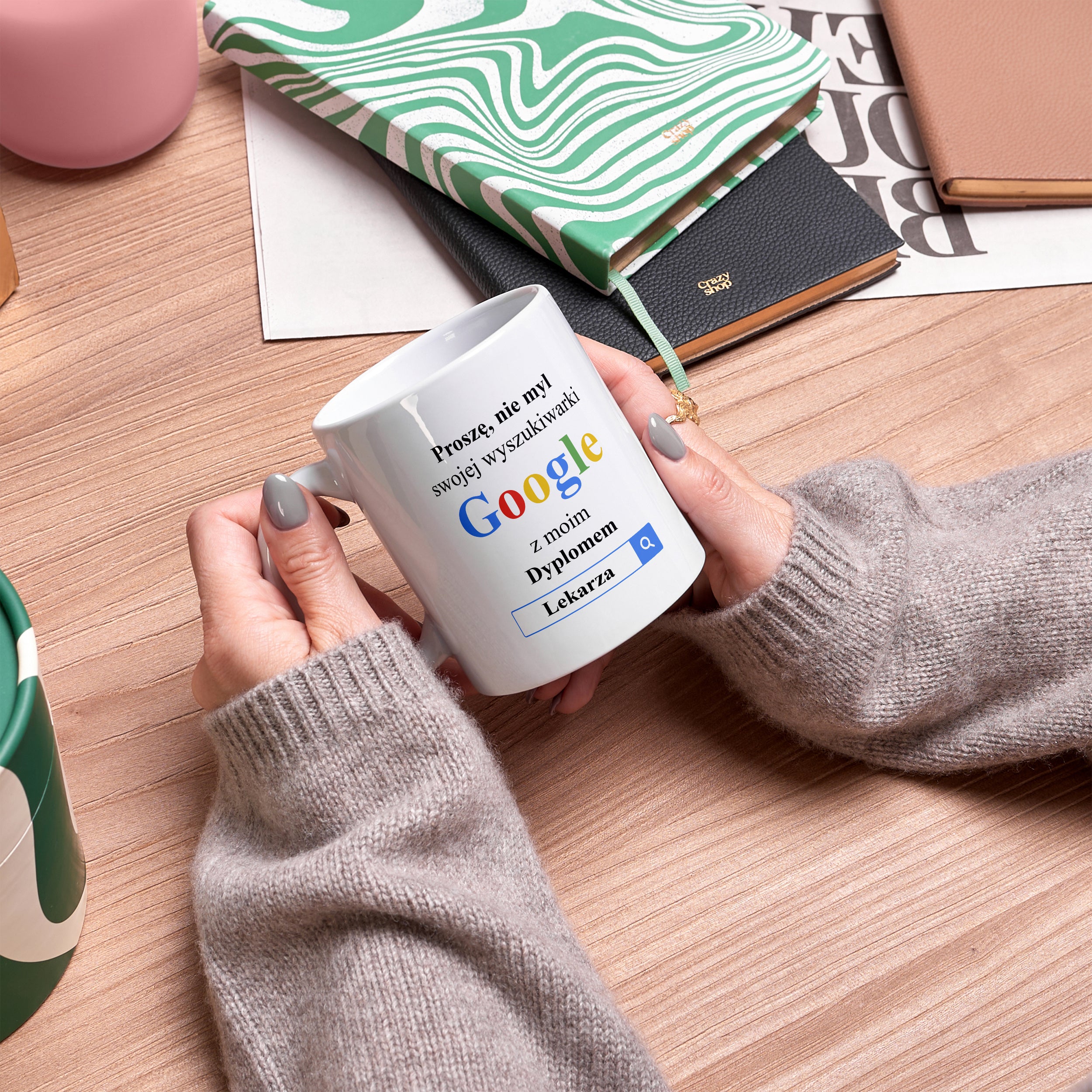 Personalizowany kubek - prezent dla młodego lekarza kubek personalizowany prezent dla lekarza kubek dla lekarza