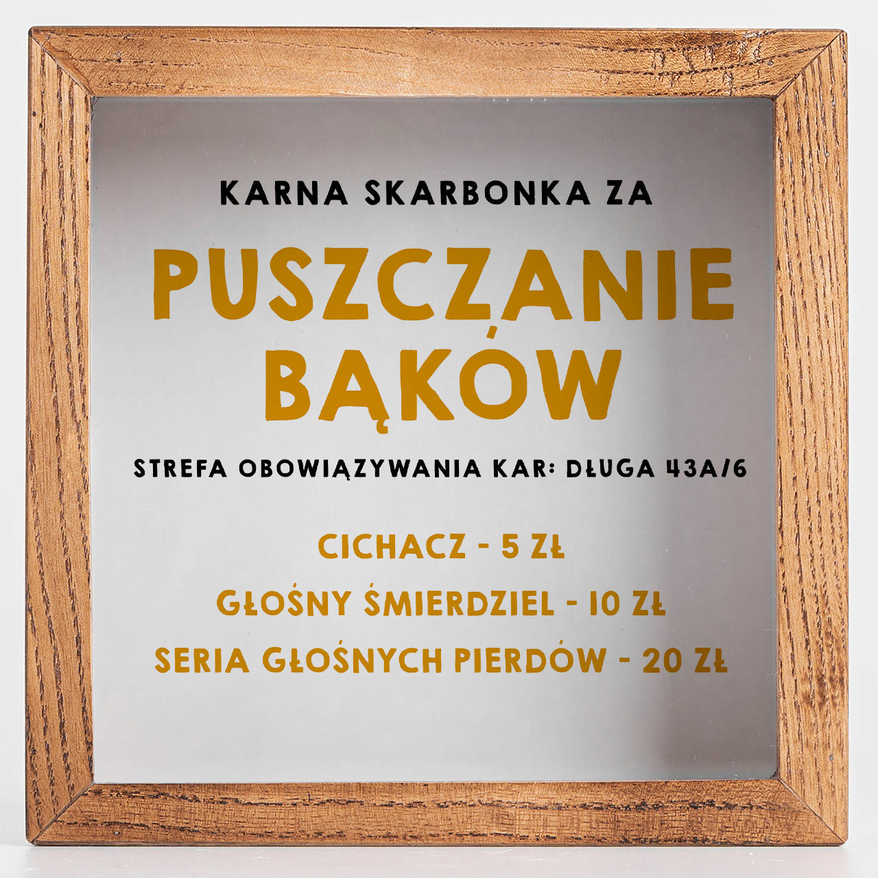 Skarbonka za puszczanie bąków - humorystyczny prezent