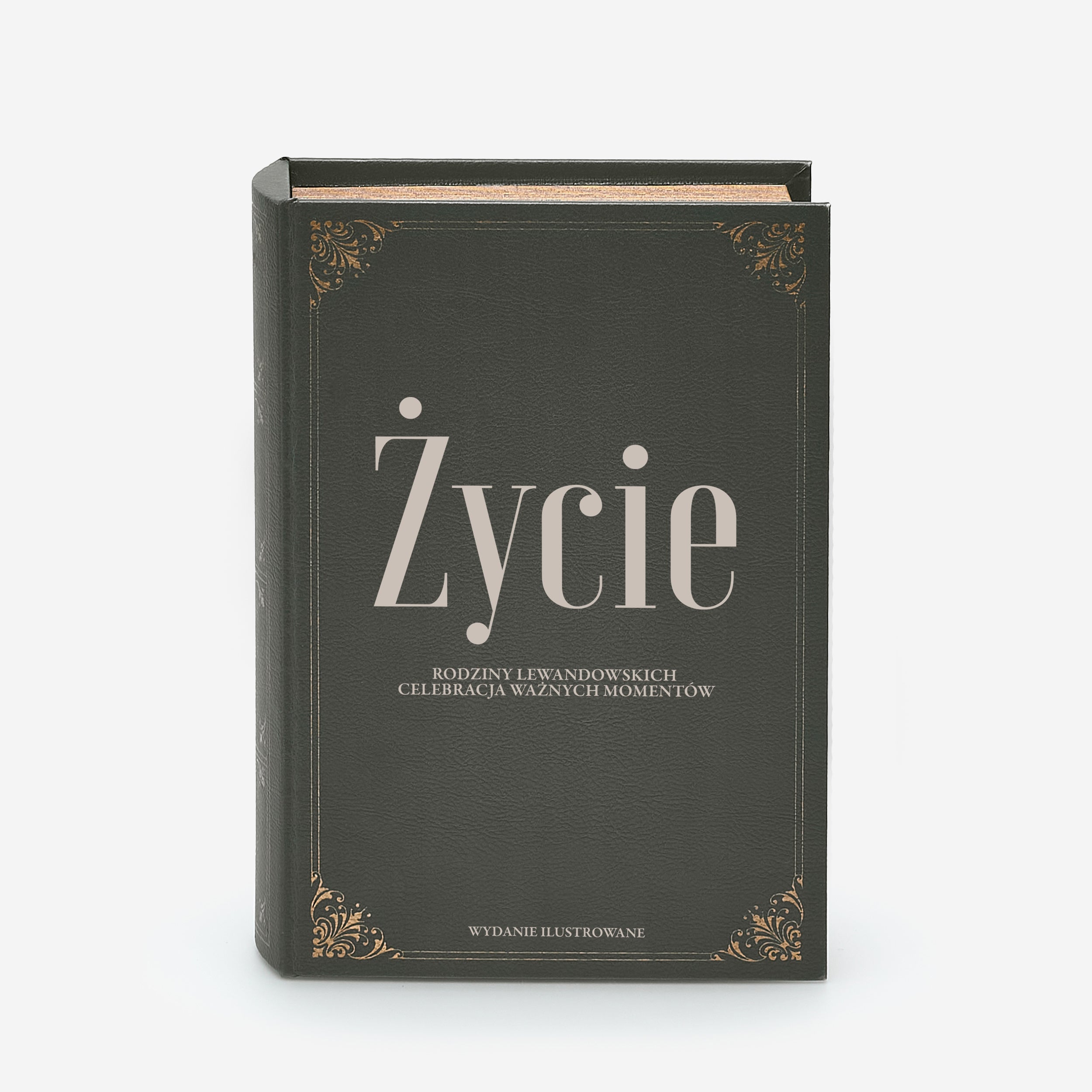 Pudełko książka Życie - prezent dla rodziny pudełko na wspomnienia rodzinne personalizowana szkatułka