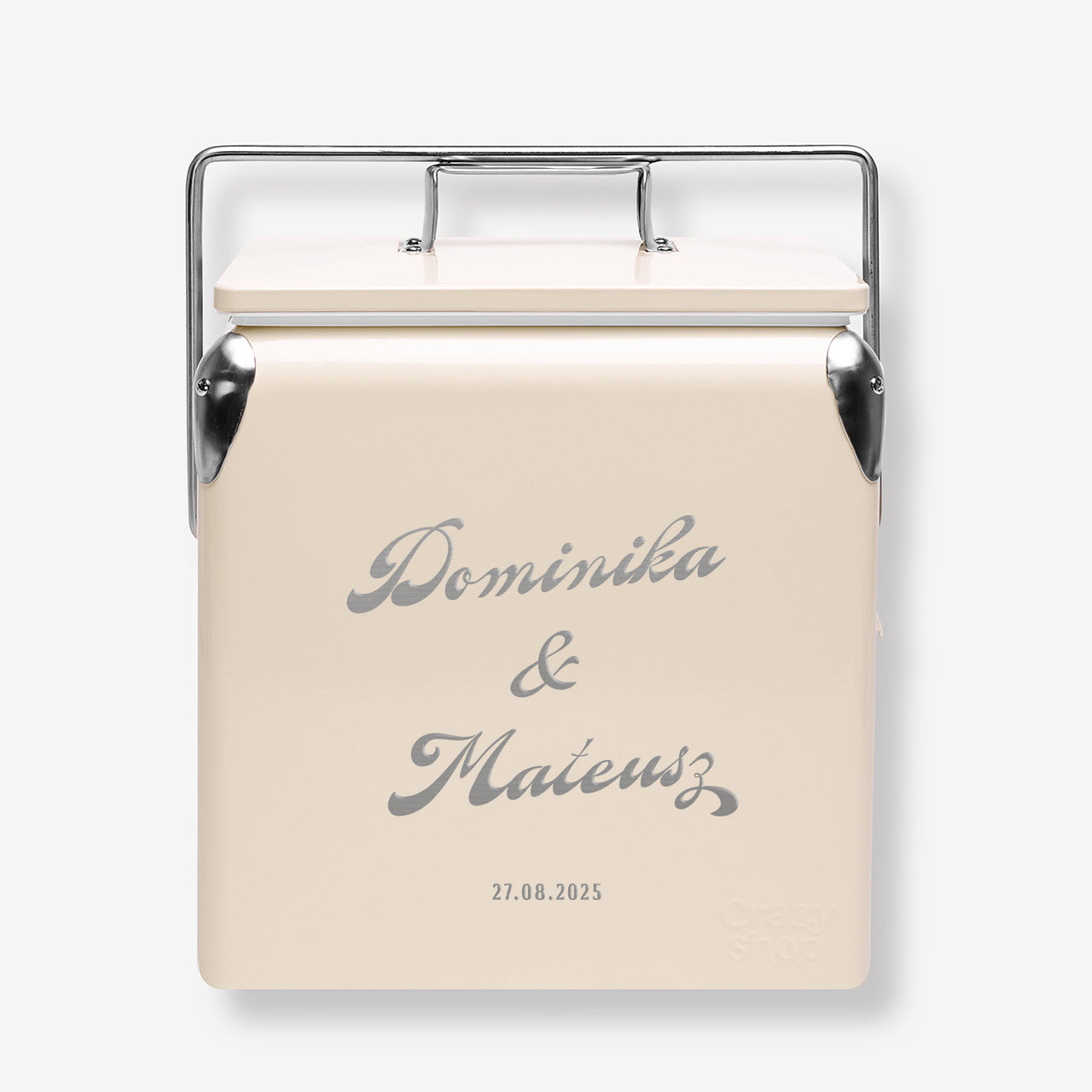 Przenośna lodówka na prezent ślubny lodówka turystyczna prezent na ślub lodówka retro