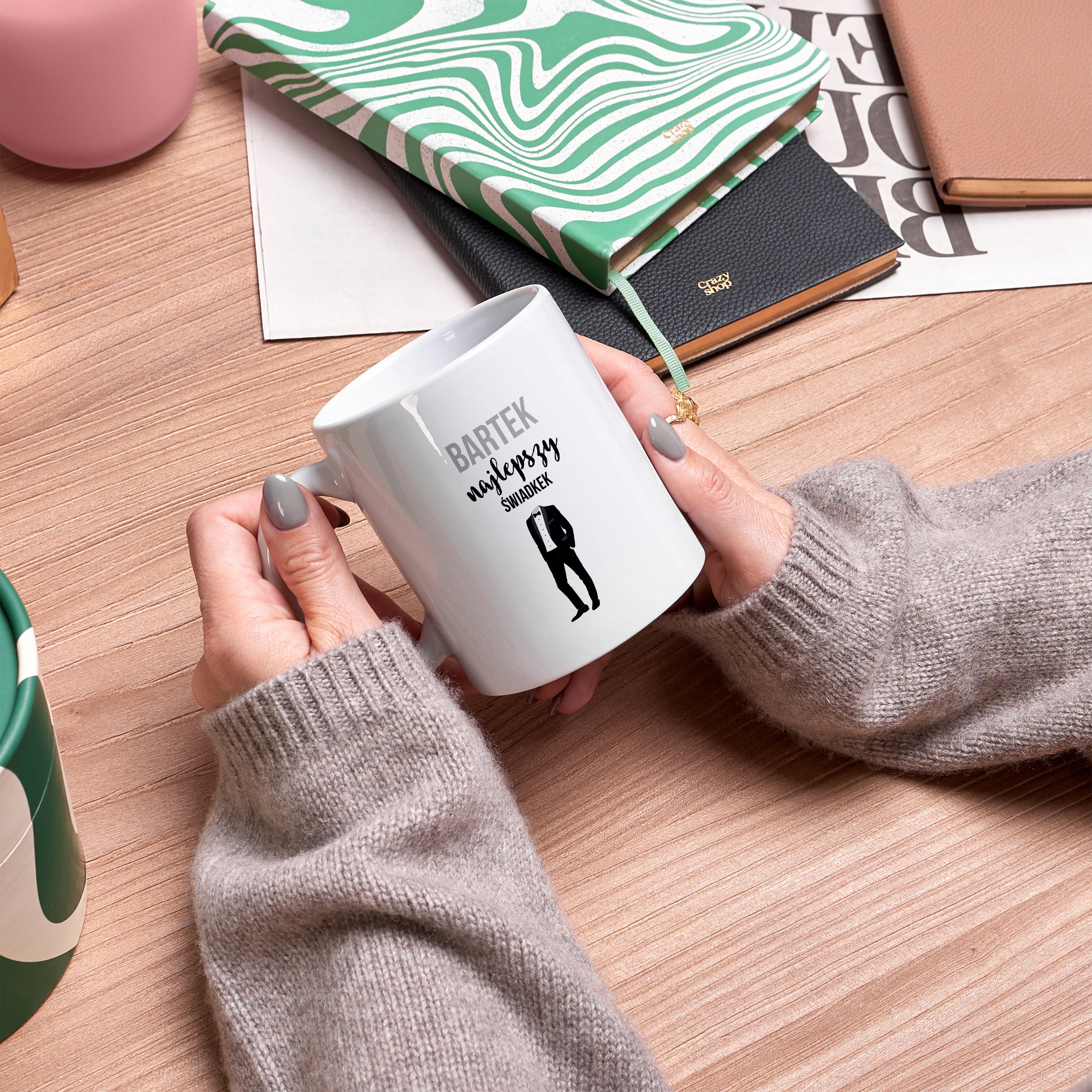 Kubek personalizowany - podziękowanie dla świadka podziękowania dla świadka prezent dla świadka