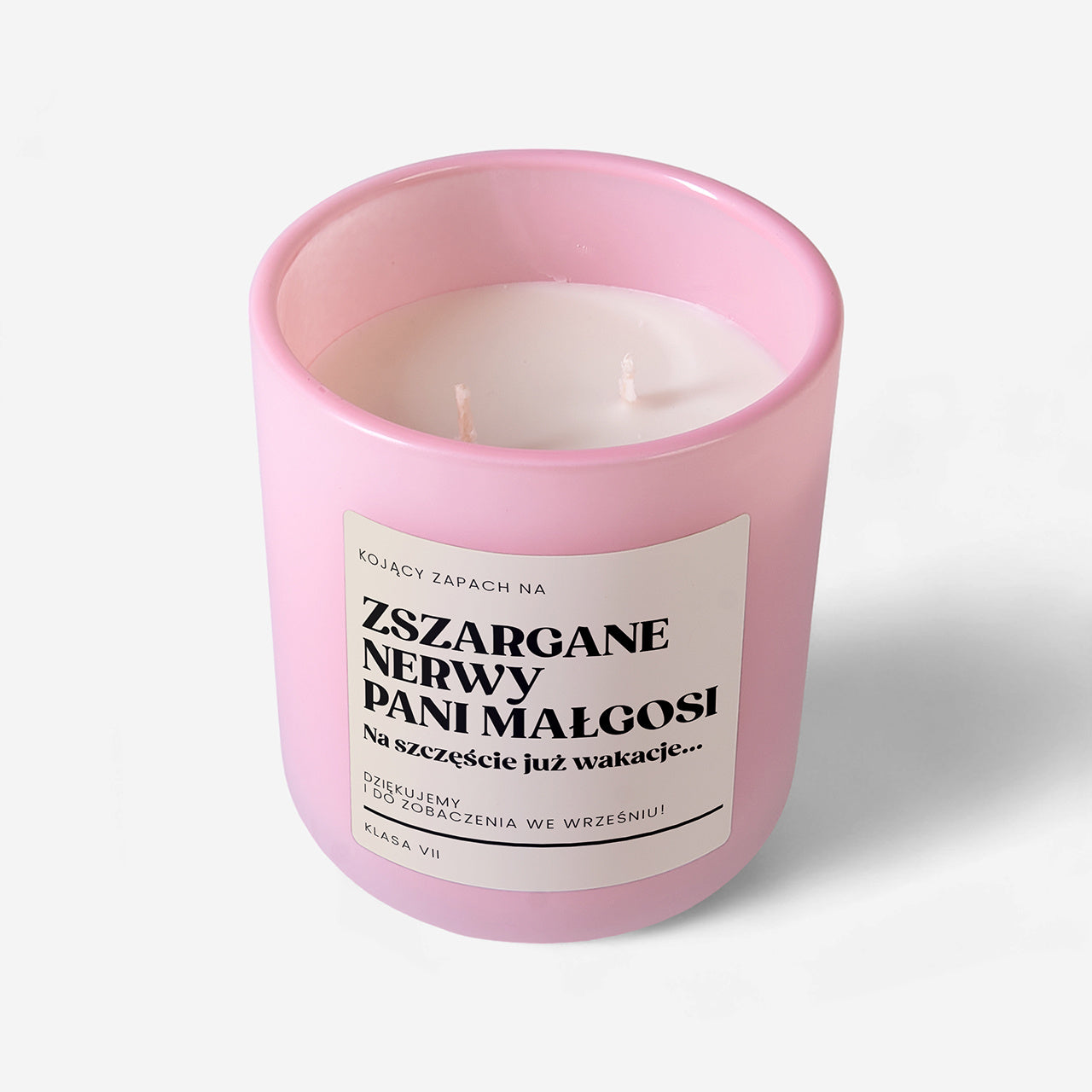 Świeczka dla wychowawczyni na koniec roku szkolnego świeca zapachowa prezent na zakończenie roku dla nauczyciela