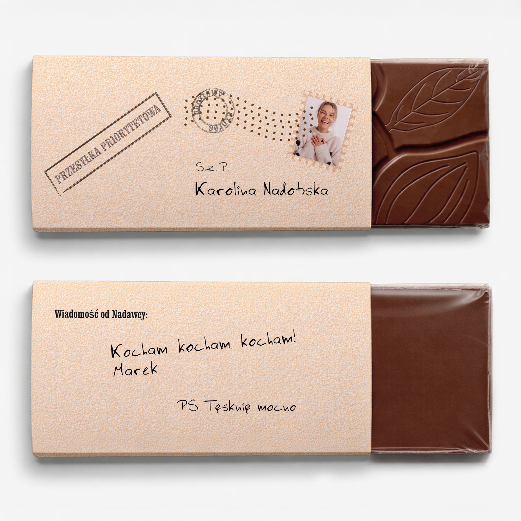 Personalizowana czekolada ze zdjęciem czekolada ze zdjęciem prezent słodki prezent personalizowany
