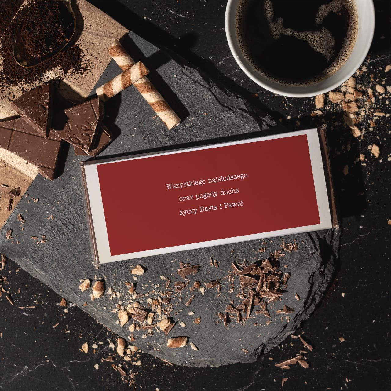Personalizowana czekolada dla dziadka - upominek świąteczny