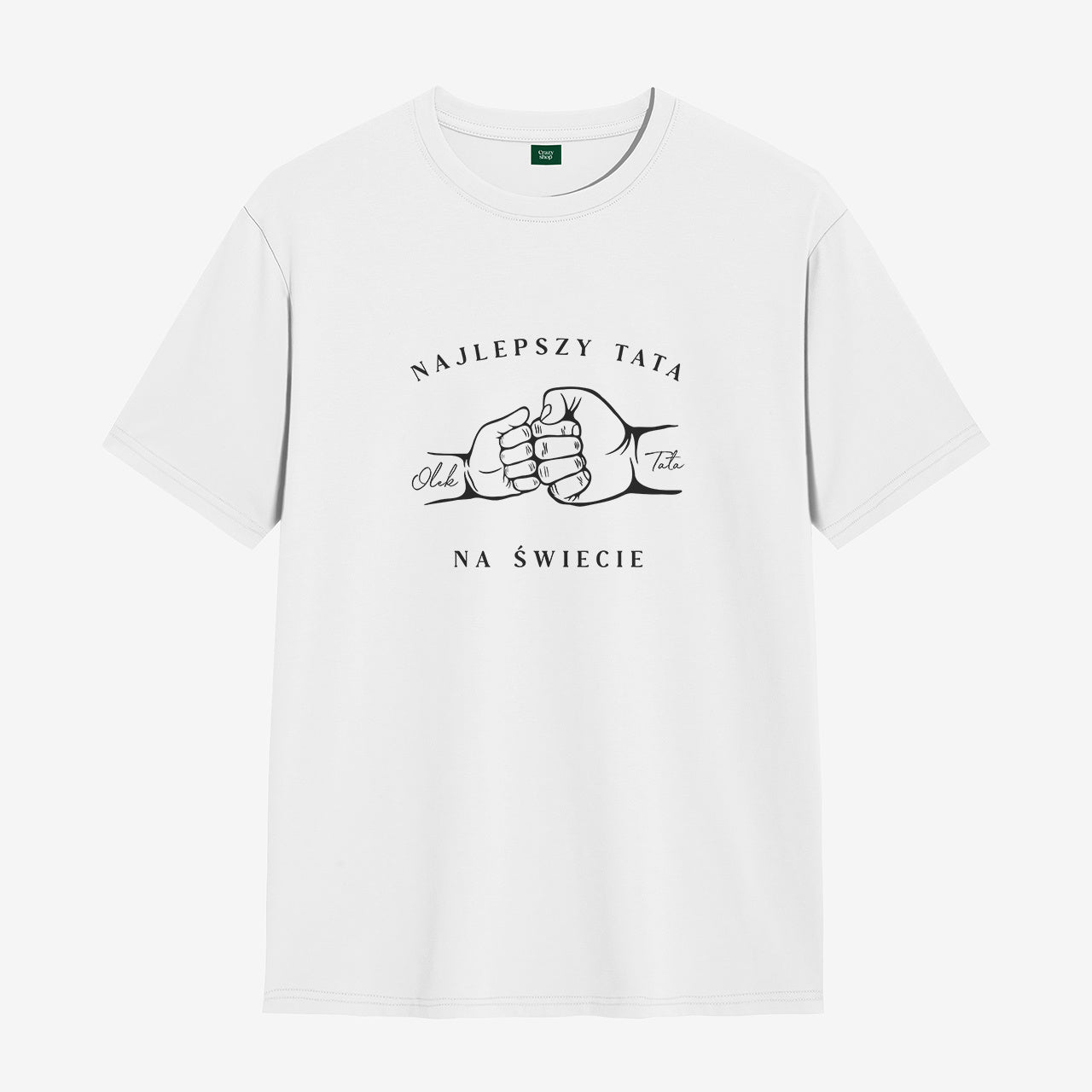 T-shirt na krótki rękaw personalizowany xl - prezent dla taty