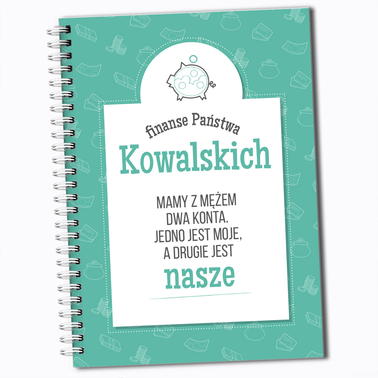 Personalizowany notatnik na upominek ślubny prezent dla młodej pary zabawny prezent ślubny prezent dla pary