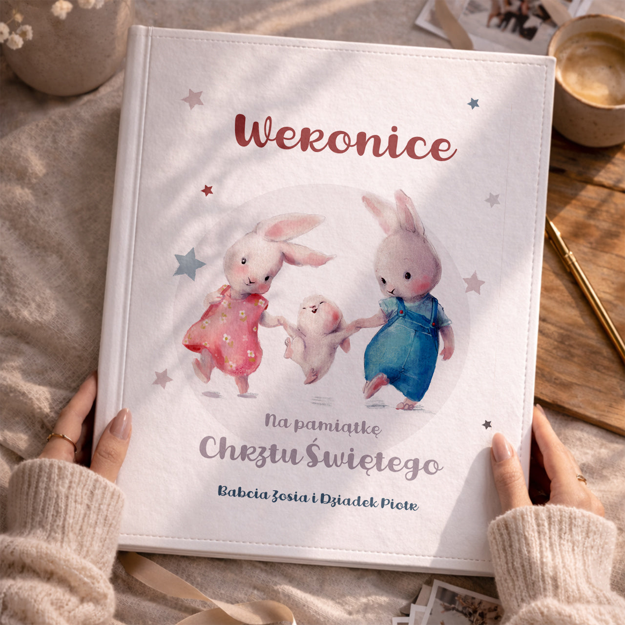 Album na Chrzest dziecka prezent na Chrzest personalizowany album prezent na Chrzest Święty