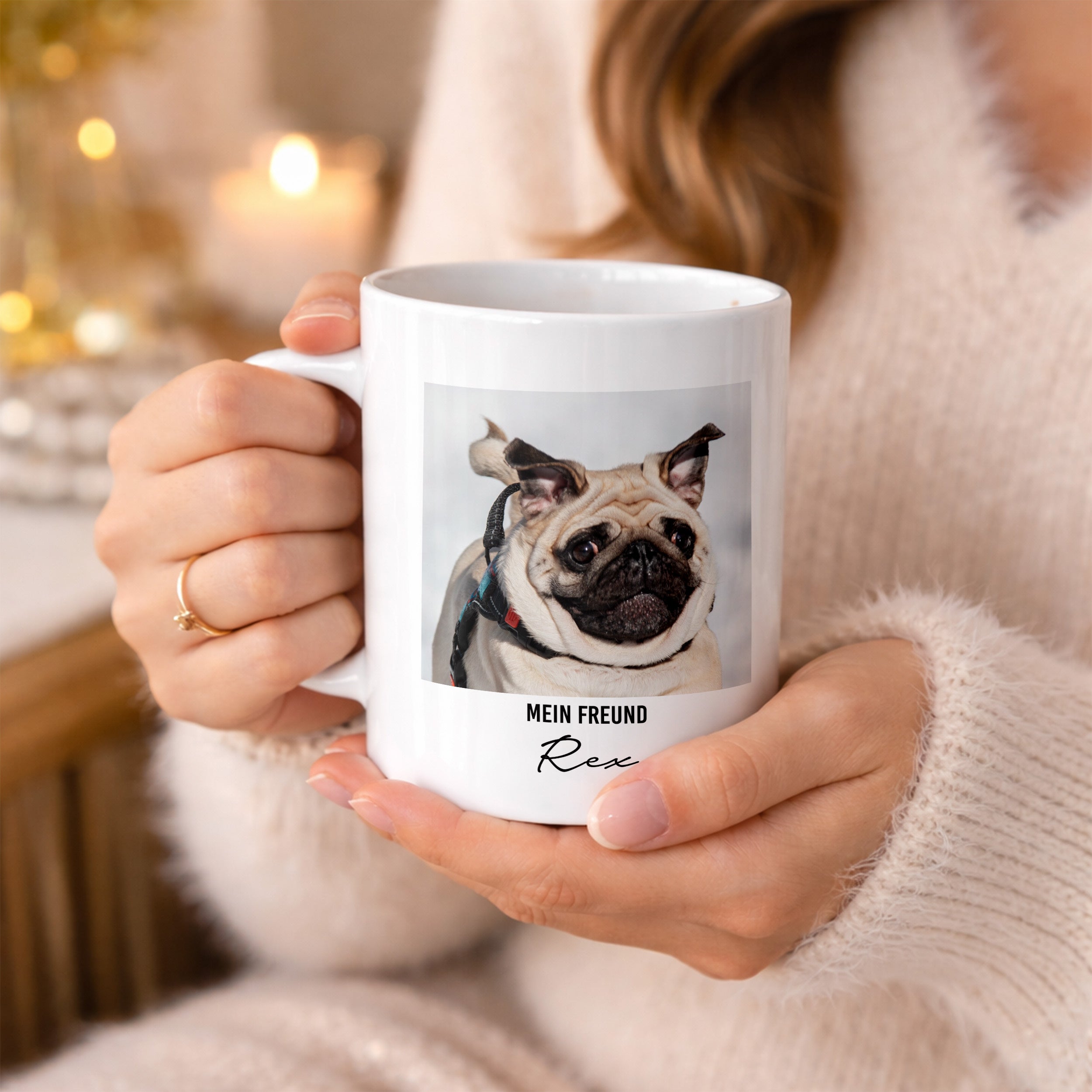 Tasse mit Foto FREUND Geschenk für Hundeliebhaber