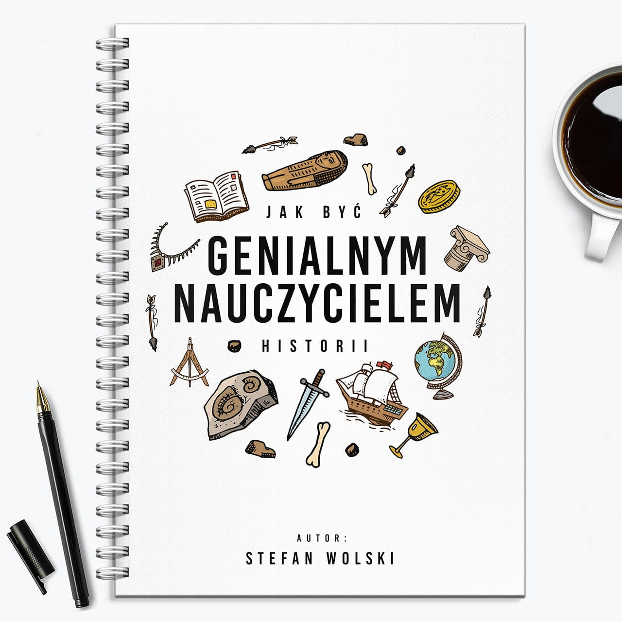 Notatnik dla nauczyciela historii prezent dla historyka notatnik personalizowany prezent dla nauczyciela historii