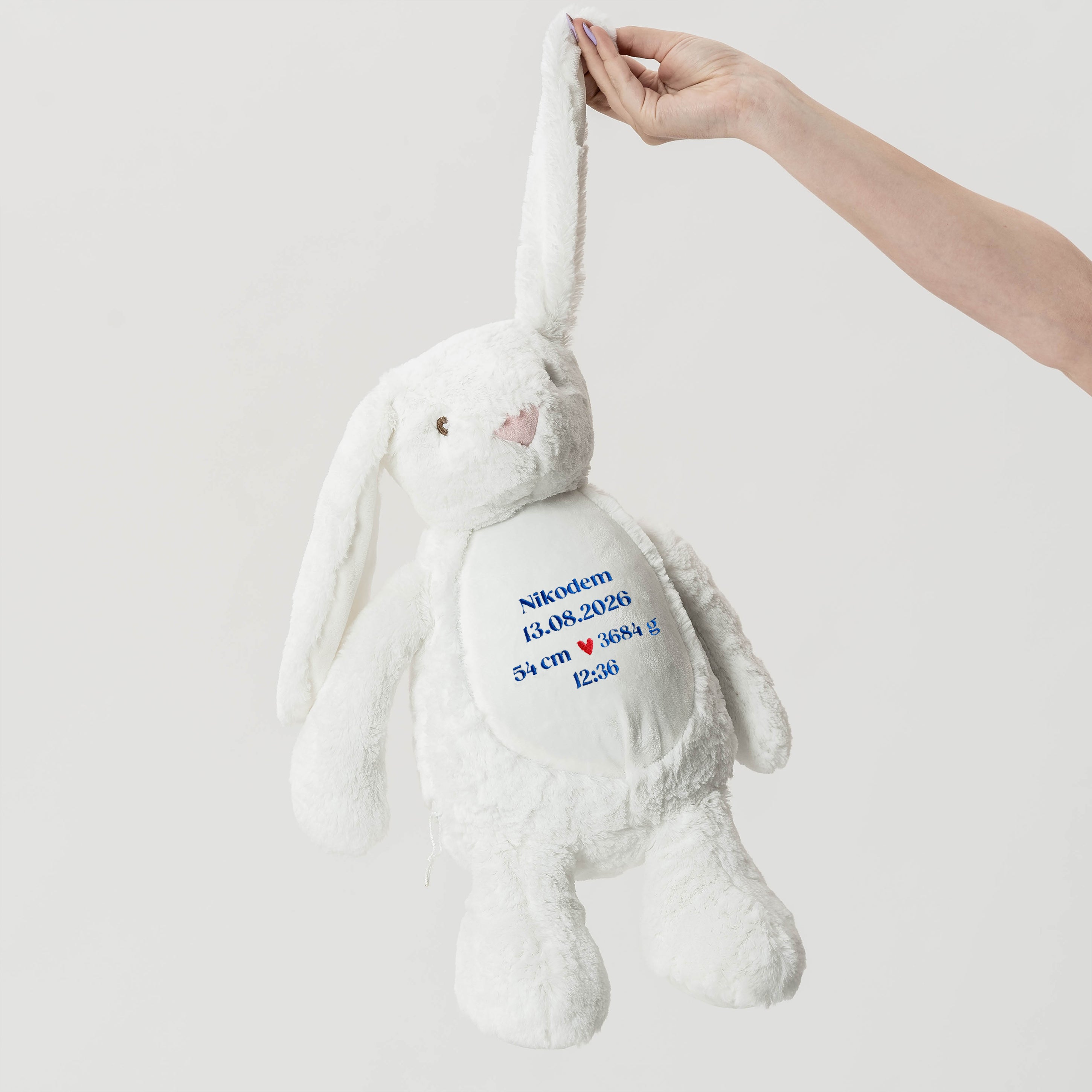 Personalizowana maskotka z metryczką - prezent na narodziny chłopca pamiątka narodzin chłopca