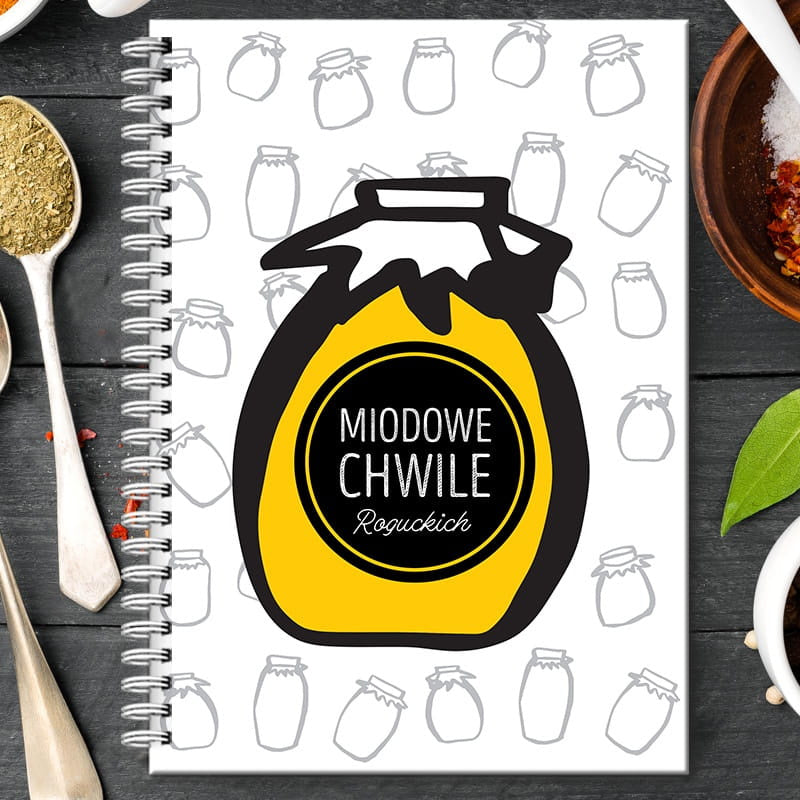 Personalizowany przepiśnik na prezent dla pary zeszyt na przepisy zeszyt do przepisów przepiśnik personalizowany